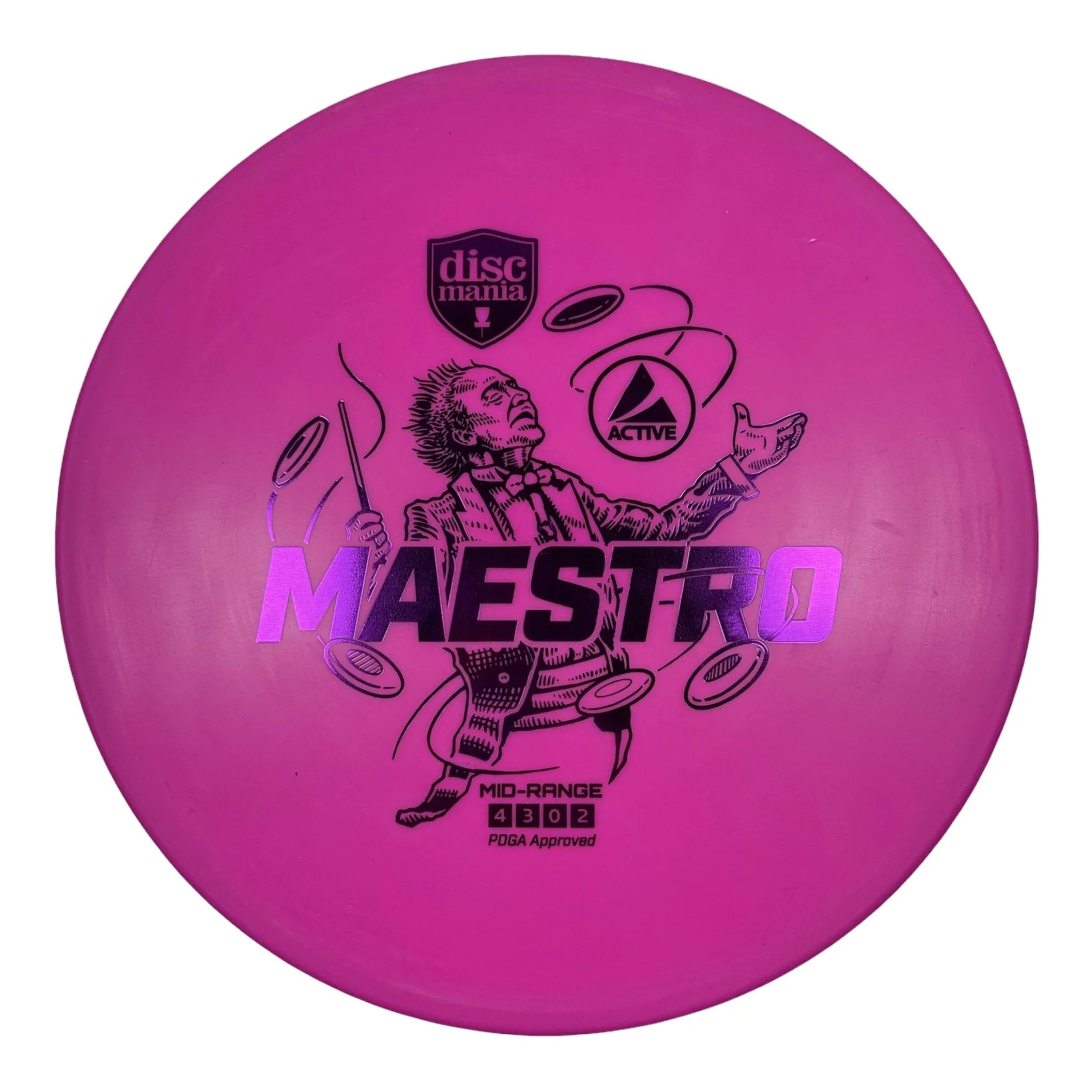 Discmania Maestro | Active | Pink/Purple 164 - 166g Disc Golf