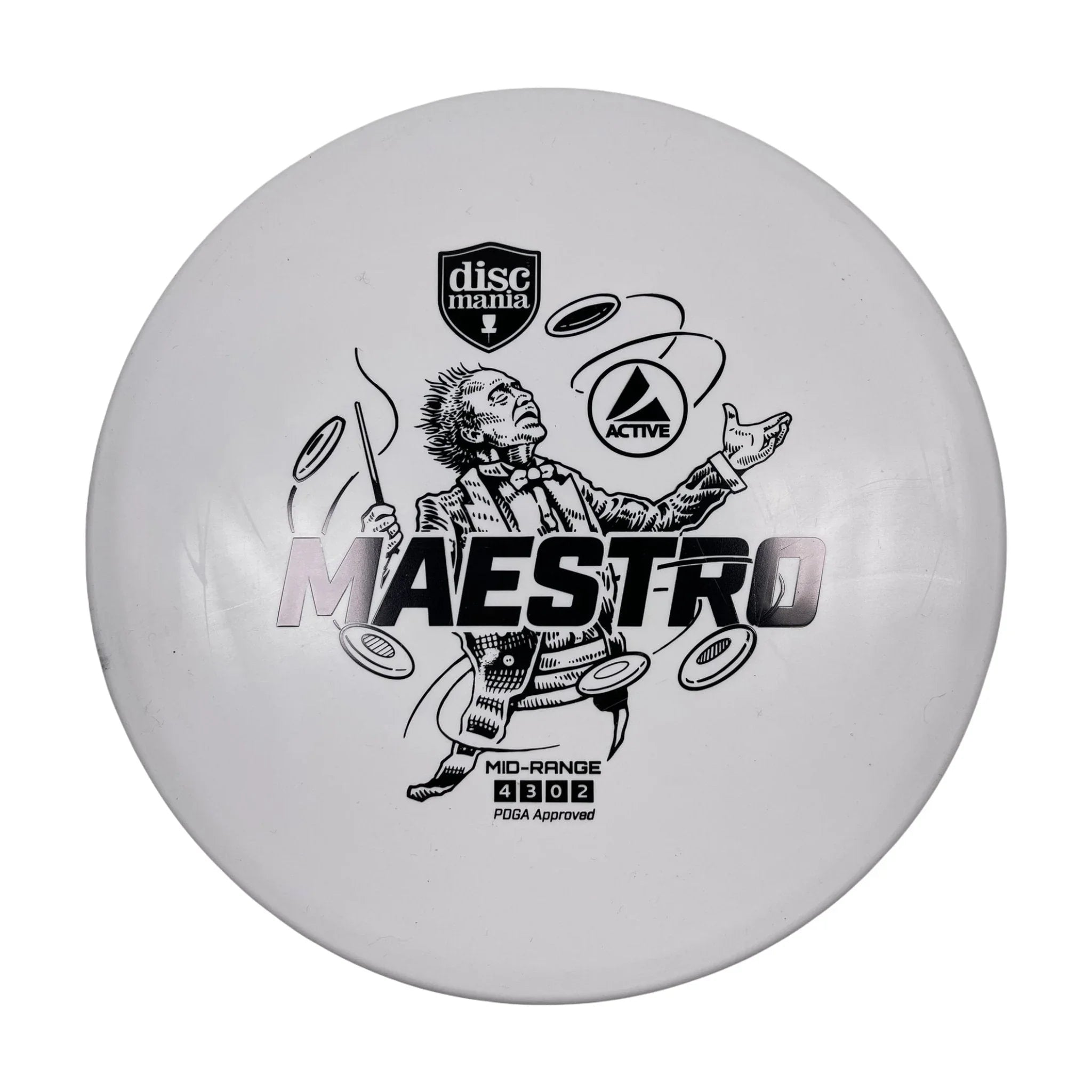 Discmania Maestro | Active | White/Black 168 - 170g Disc Golf