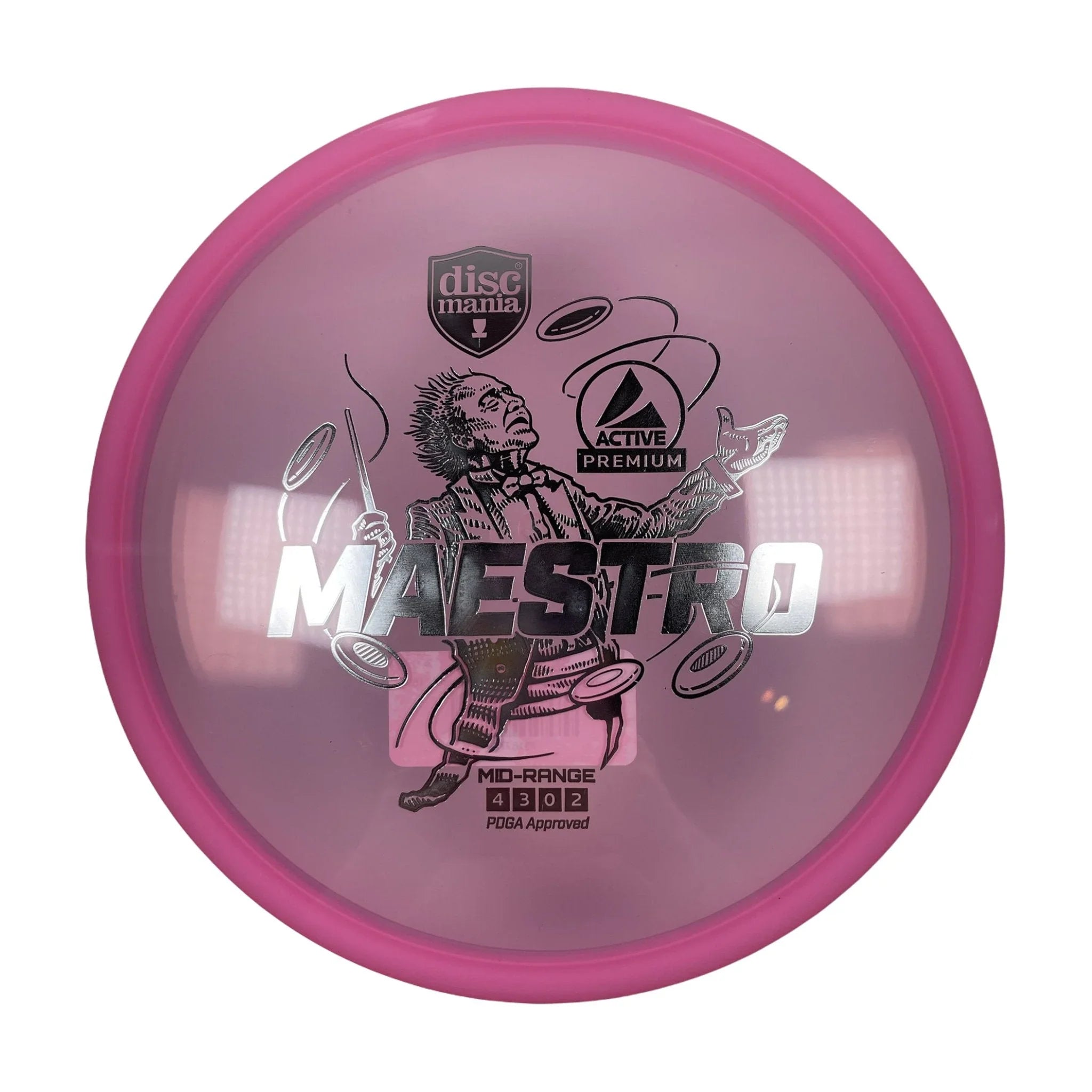 Discmania Maestro | Active Premium | Pink/Silver 169 - 170g Disc Golf