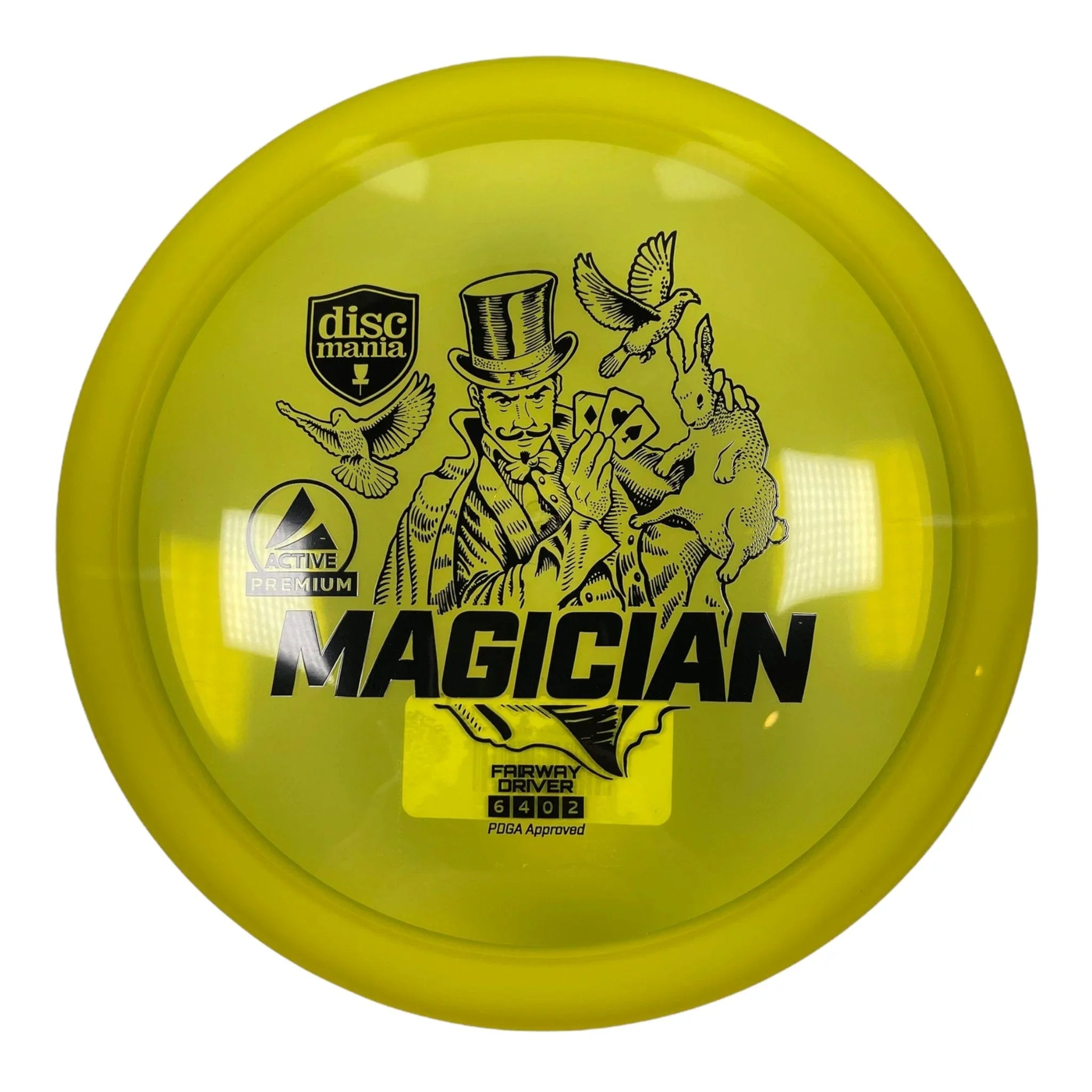 Discmania Magician | Active Premium | Yellow/Black 174 - 175g Disc Golf