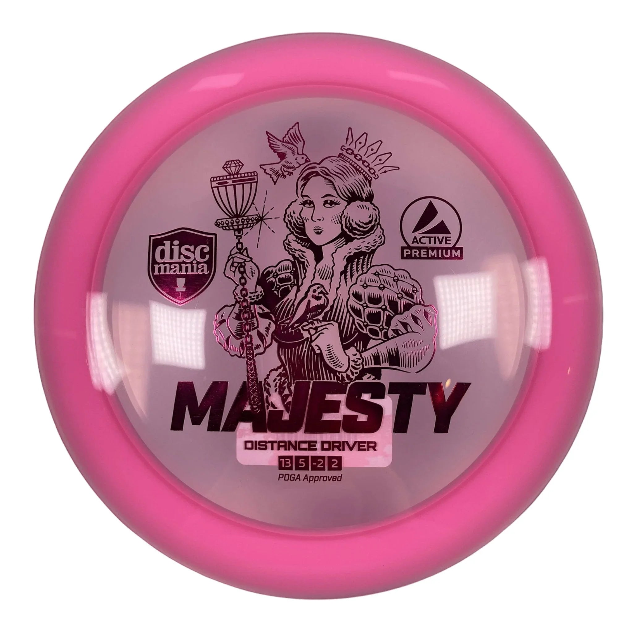 Discmania Majesty | Active Premium | Pink/Pink 171 - 172g Disc Golf
