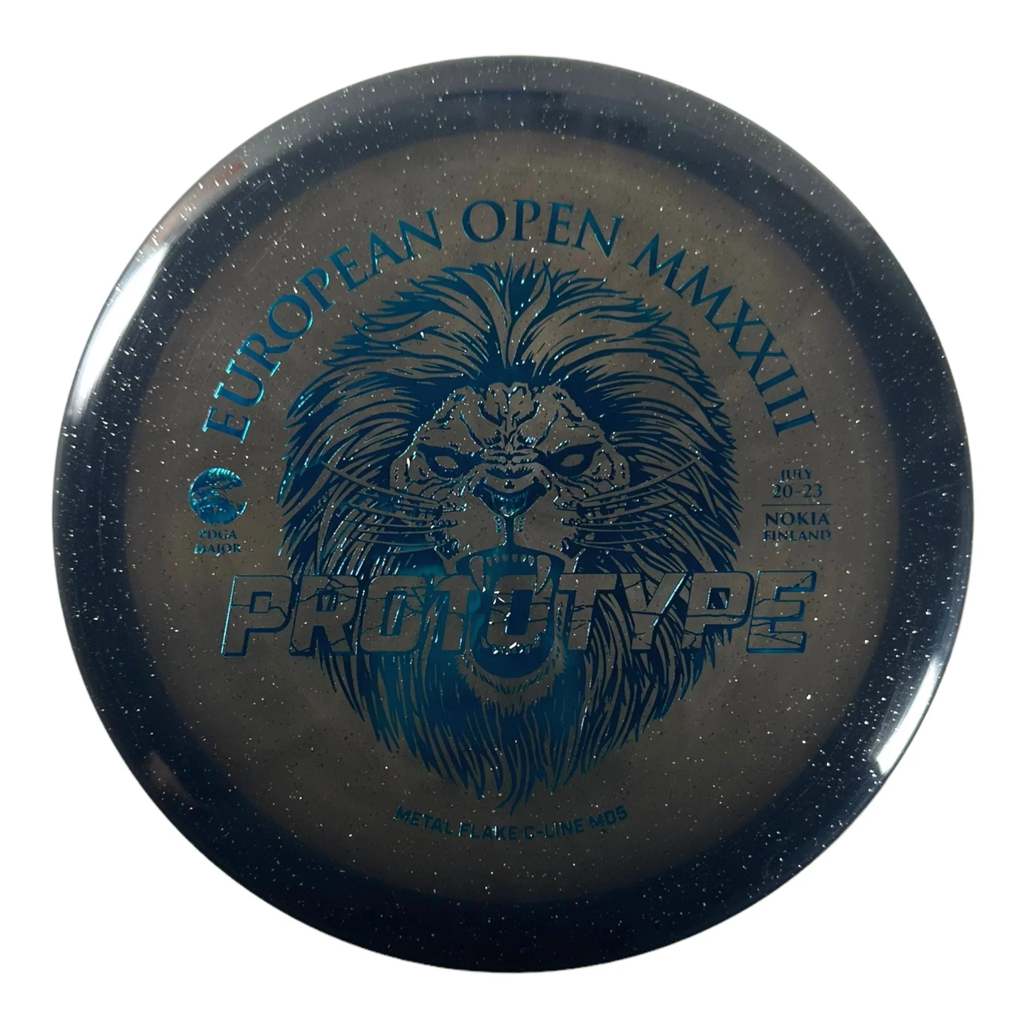 Discmania MD5 | Metal Flake C - Line | Black/Teal 171g (EO Prototype) Disc Golf