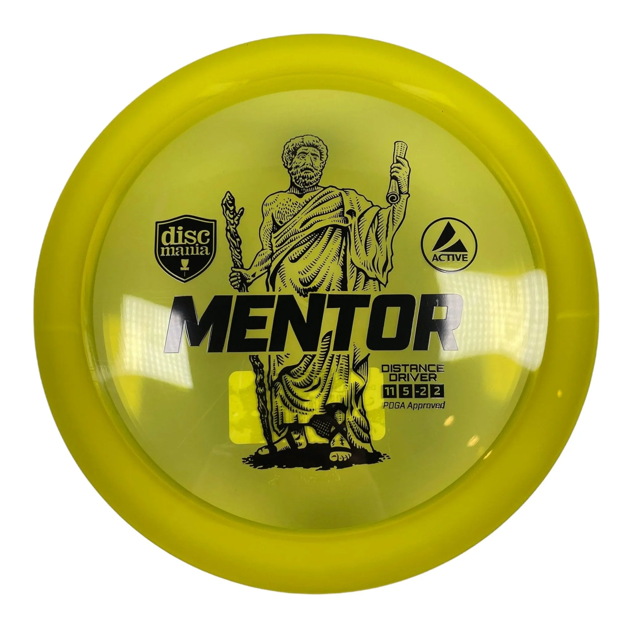 Discmania Mentor | Active Premium | Yellow/Black 168 - 173g Disc Golf