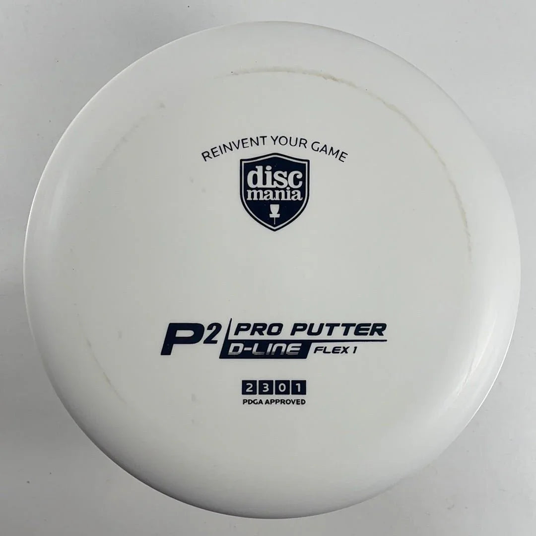 Discmania P2 | D - Line Flex 1 | White/Black 176g Disc Golf