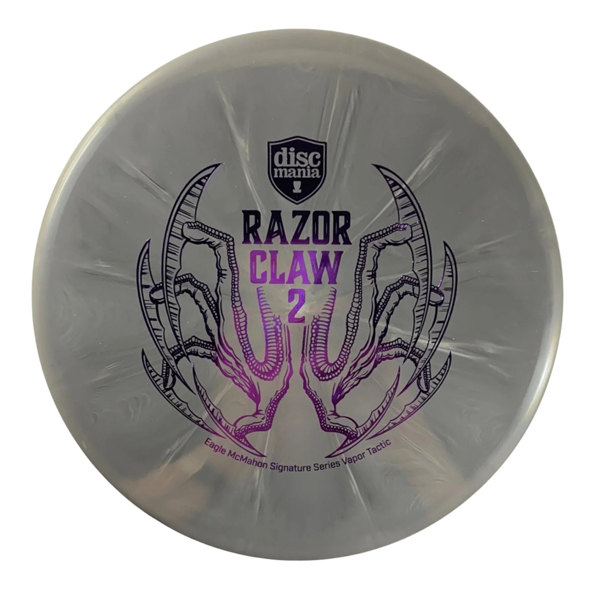 Discmania Razor Claw 2 - Tactic | Lux Vapor | Grey/Purple 173 - 176g (Eagle McMahon) Disc Golf