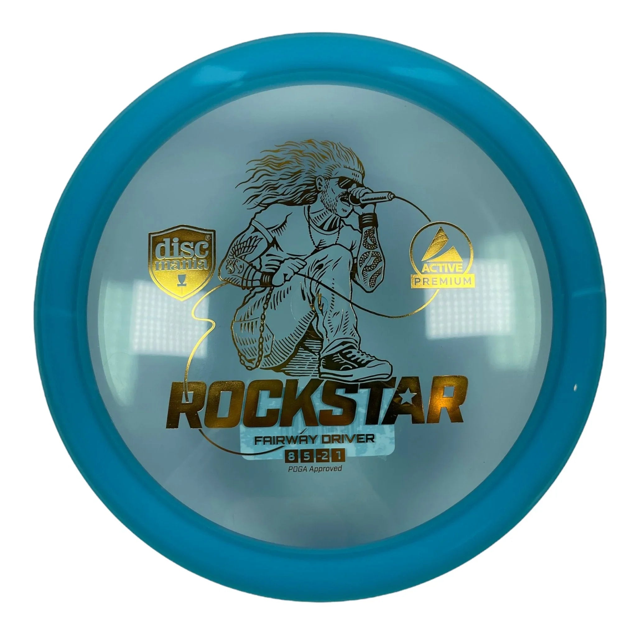 Discmania Rockstar | Active Premium | Blue/Gold 173 - 175g Disc Golf