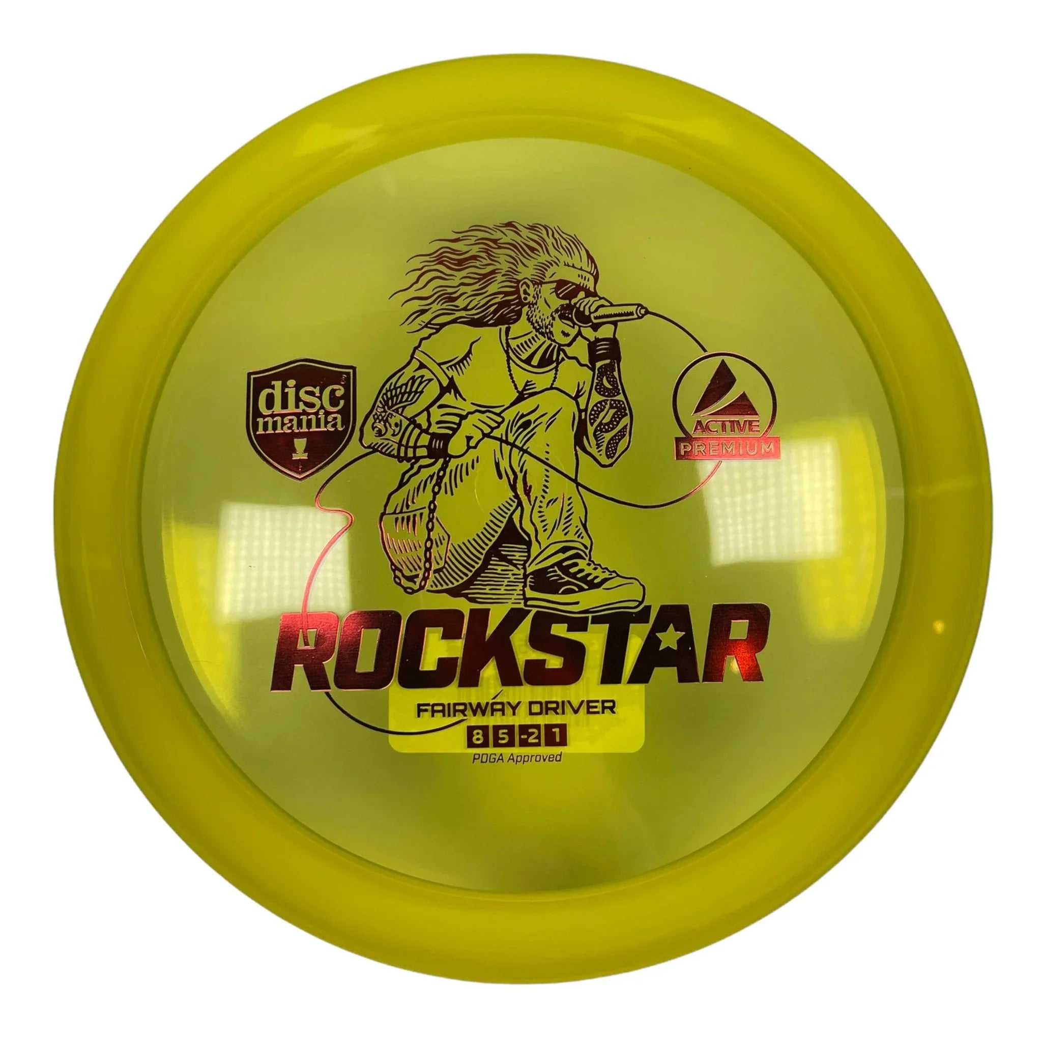 Discmania Rockstar | Active Premium | Yellow/Red 173 - 175g Disc Golf