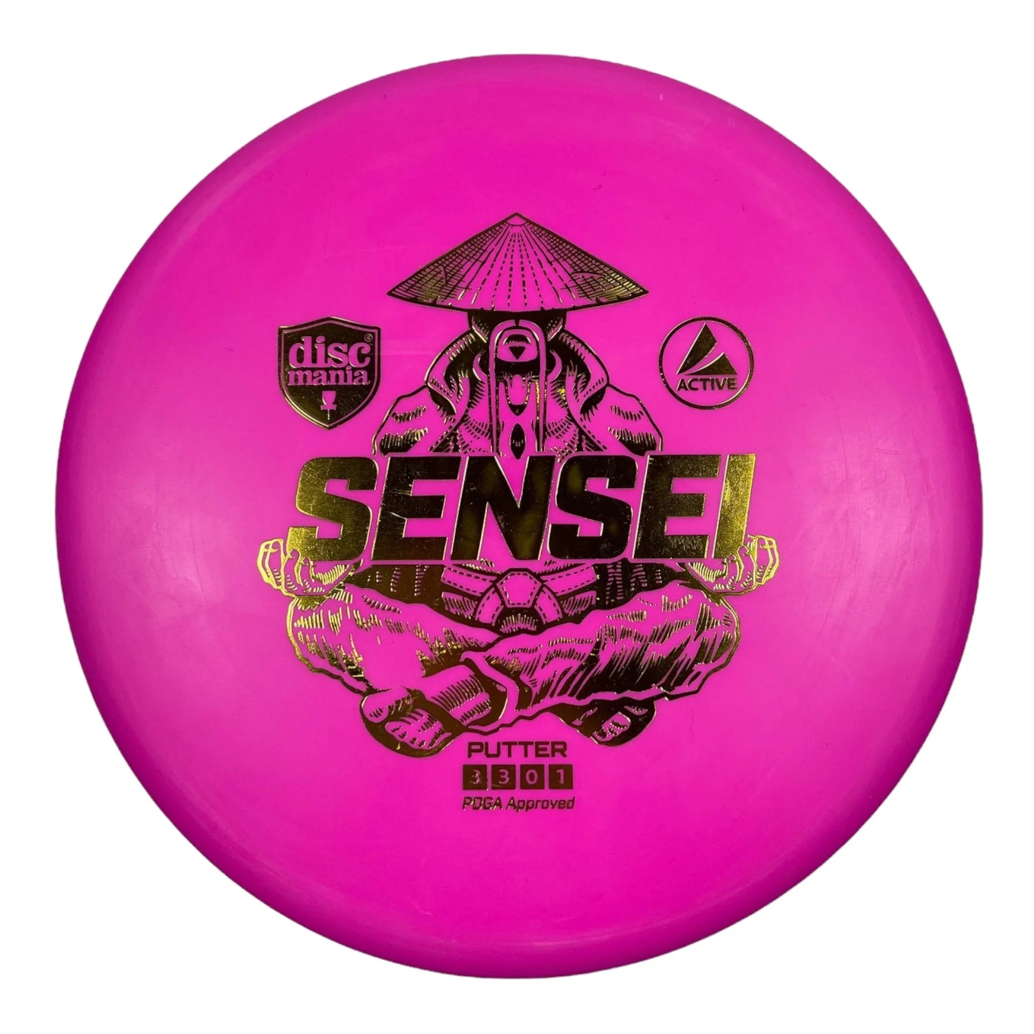 Discmania Sensei | Active | Pink/Gold 166 - 168g Disc Golf