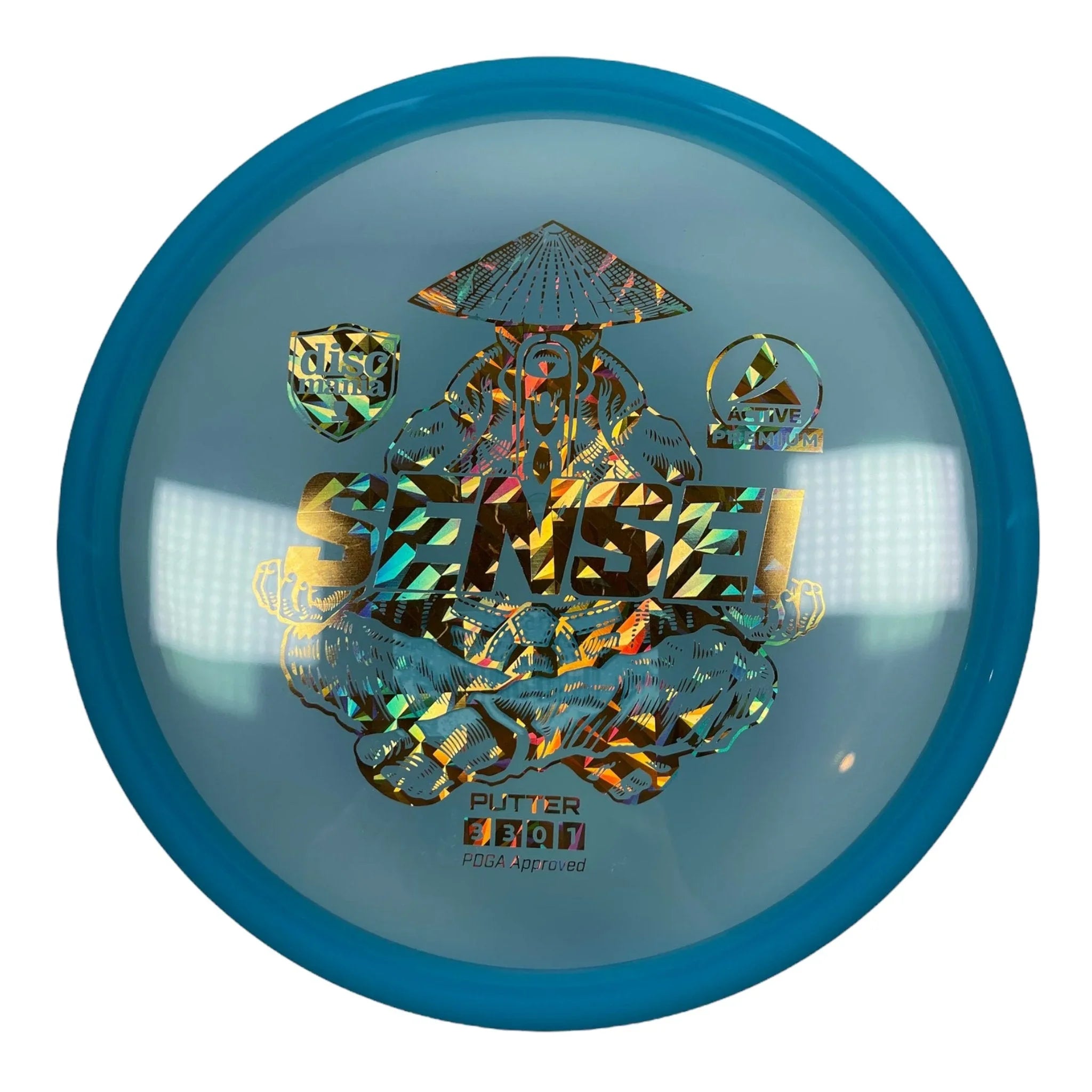 Discmania Sensei | Active Premium | Blue/Gold 173 - 174g Disc Golf