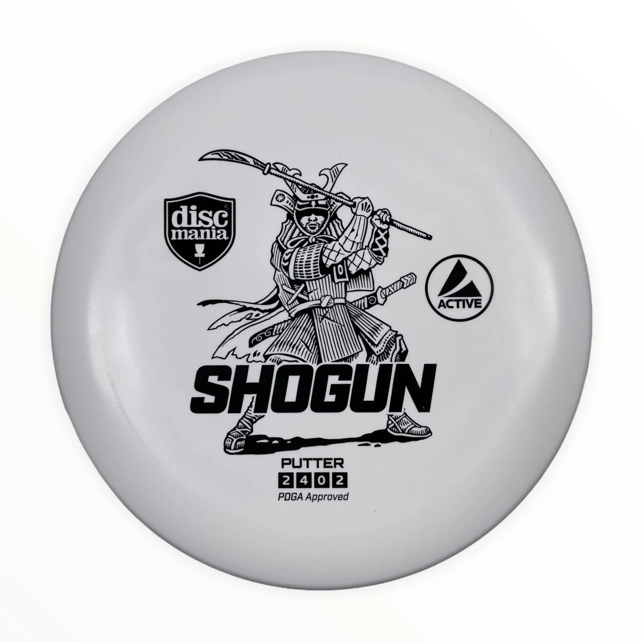 Discmania Shogun | Active | White/Black 168 - 169g Disc Golf