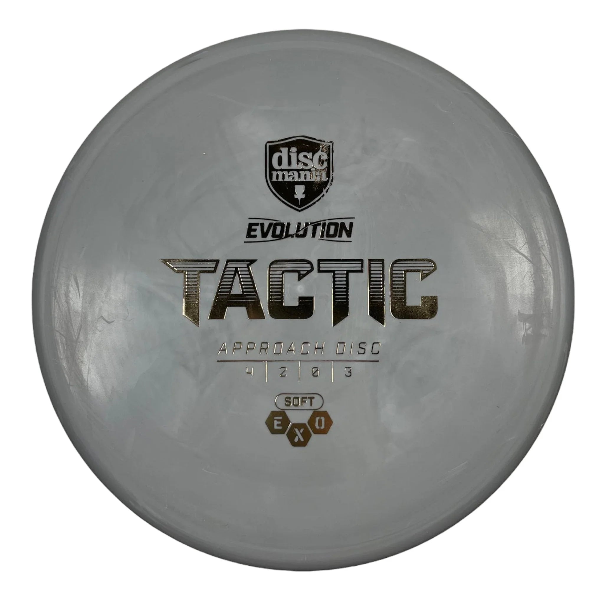 Discmania Tactic | Exo Soft | Grey/Gold 173 - 174g Disc Golf
