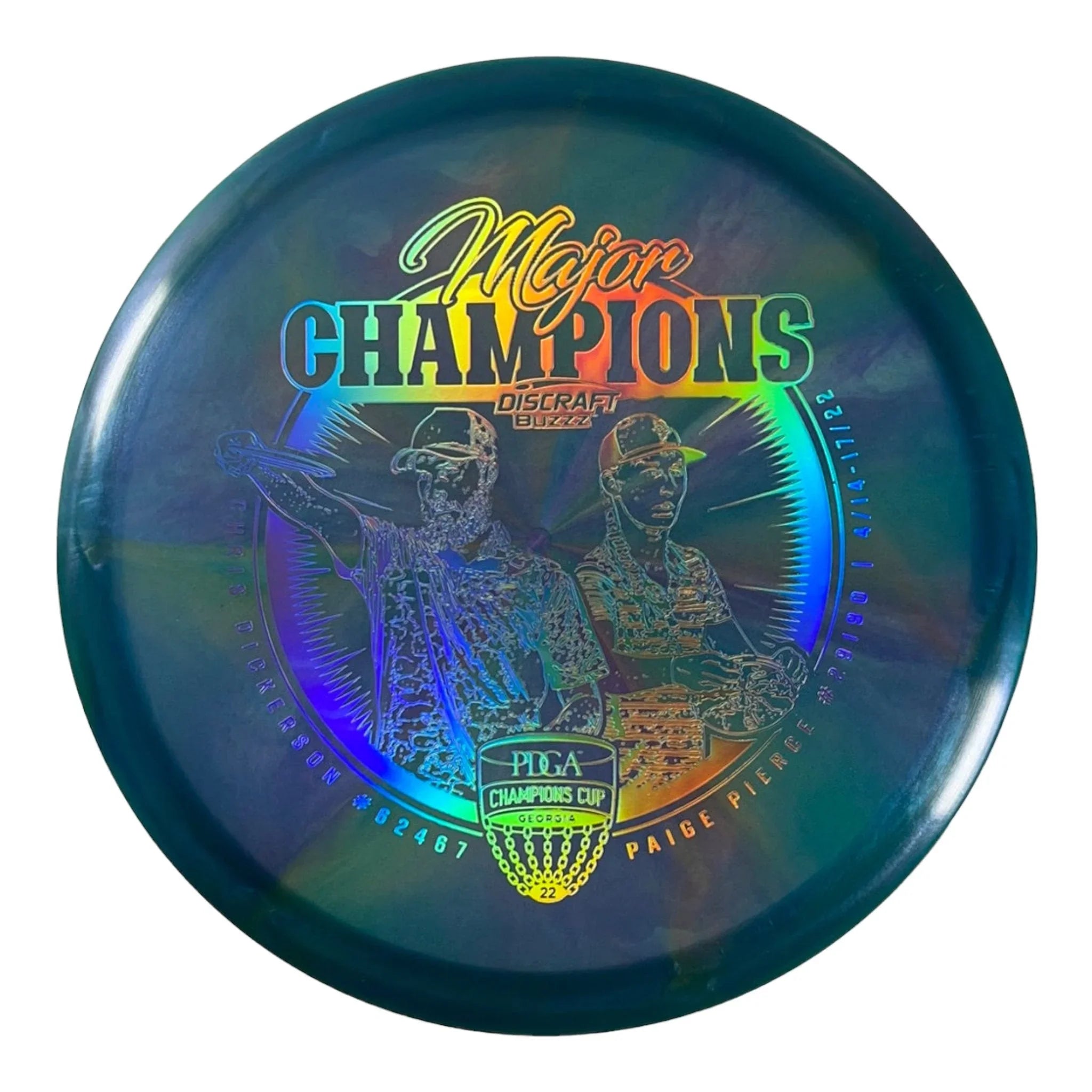 Discraft Buzzz | Z Swirl | Blue/Holo 174g Disc Golf