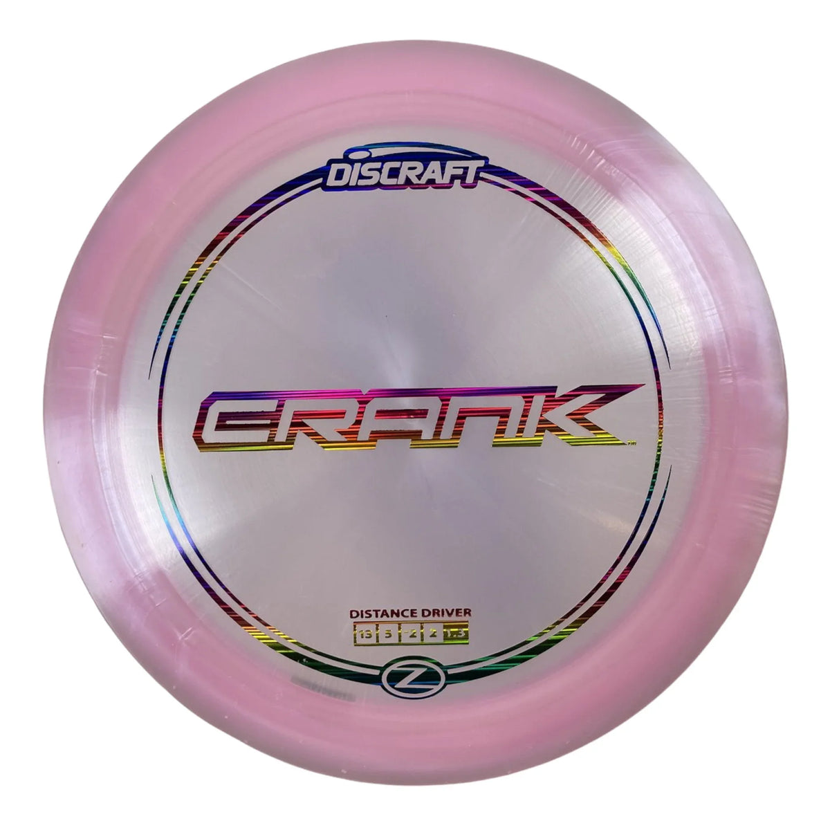 Discraft Crank | Z Line | Pink/Rainbow 160g Disc Golf