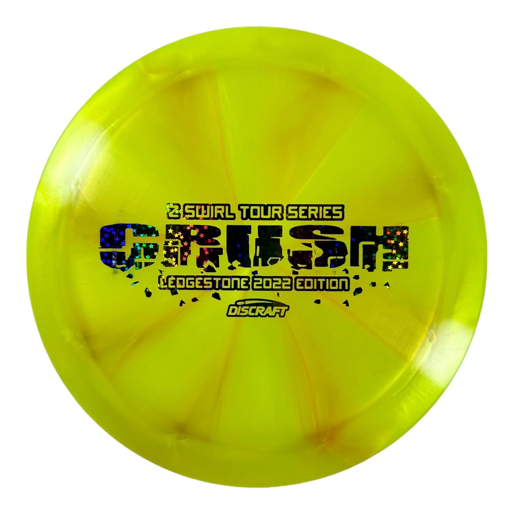 Discraft Crush | Z Swirl | Yellow/Rainbow 173g Disc Golf