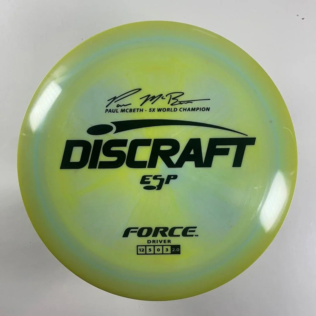 Discraft Force | ESP | Green/Black 172g (Paul McBeth) Disc Golf