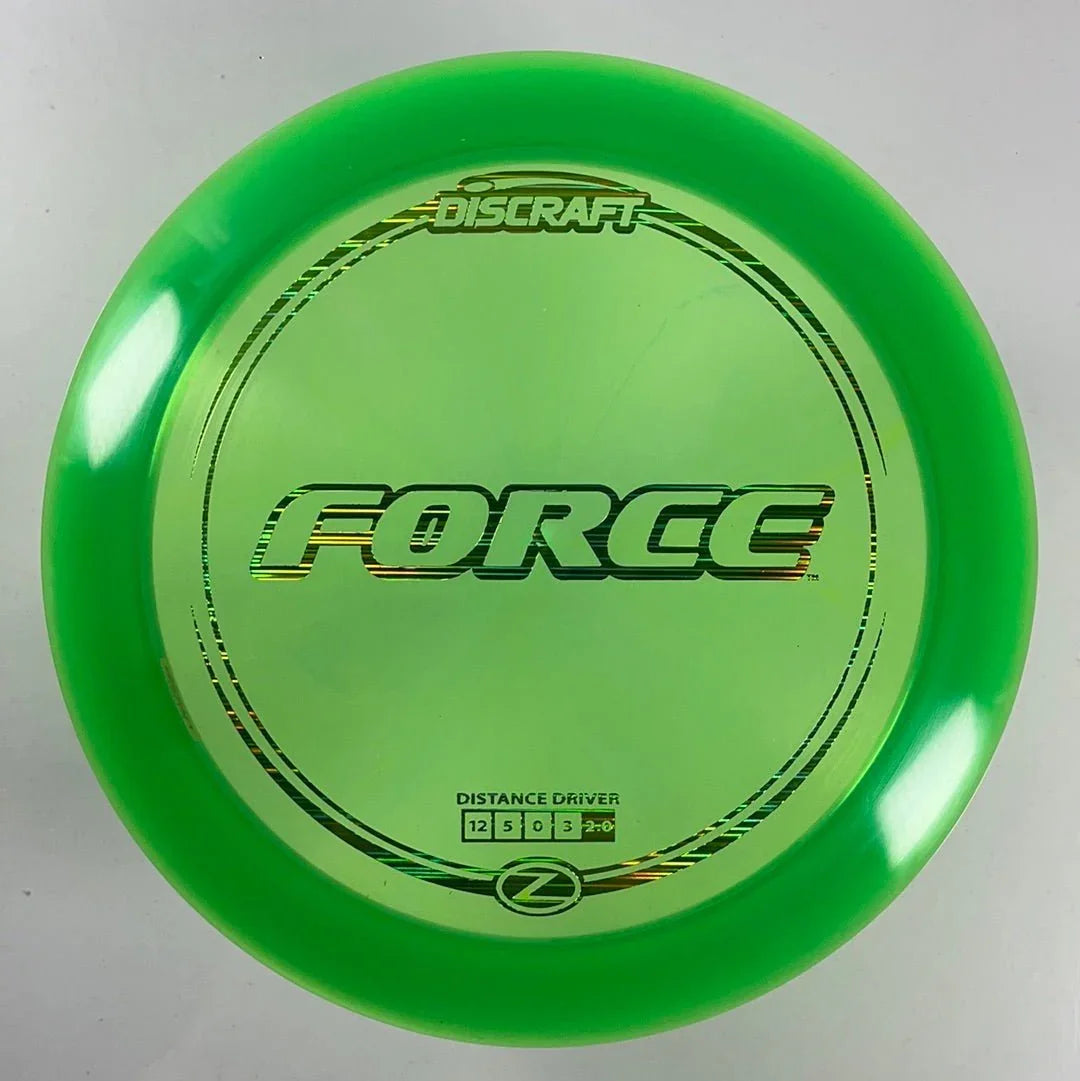 Discraft Force | Z Line | Green/Green 173g Disc Golf