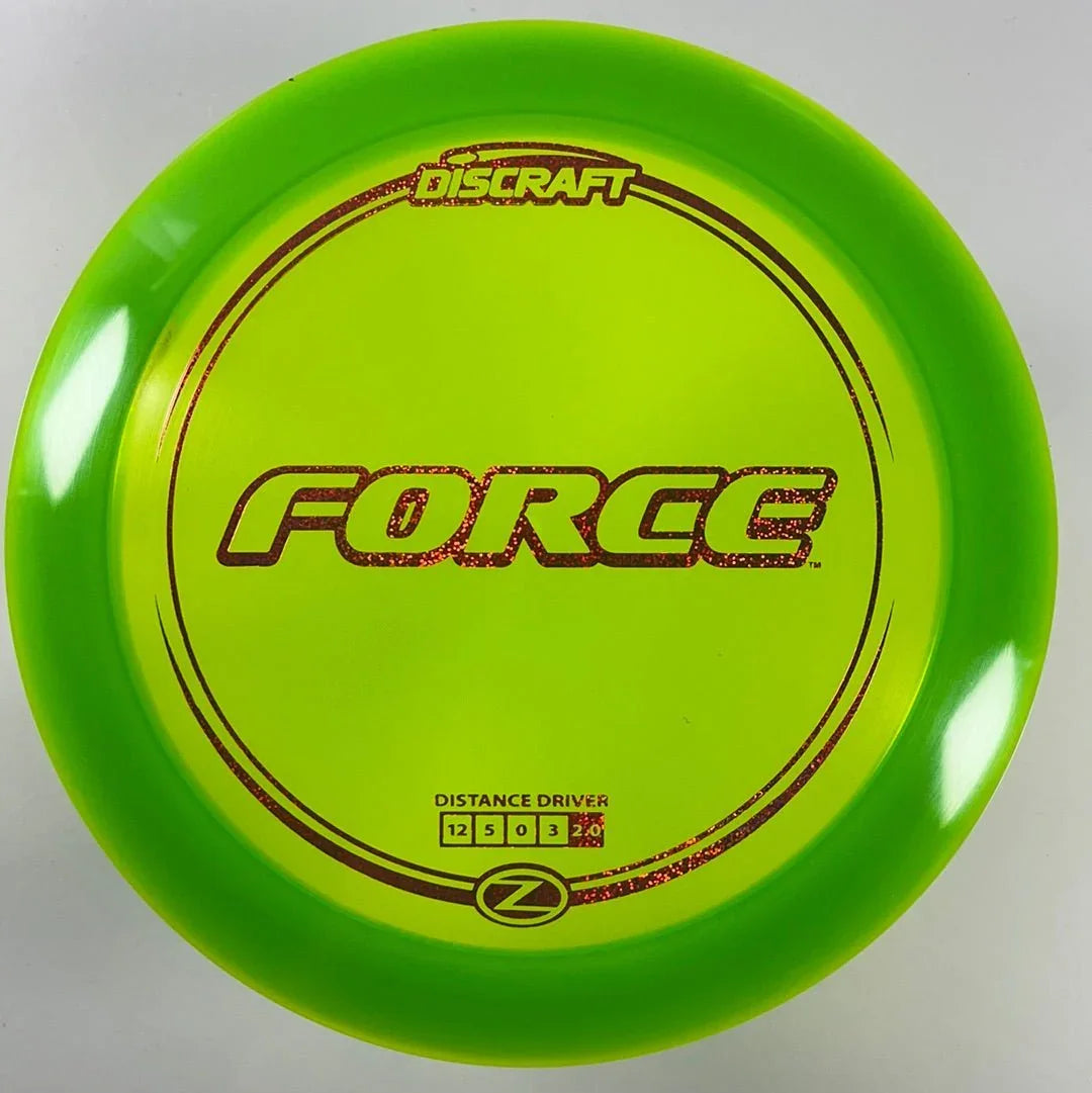 Discraft Force | Z Line | Green/Red 174g Disc Golf