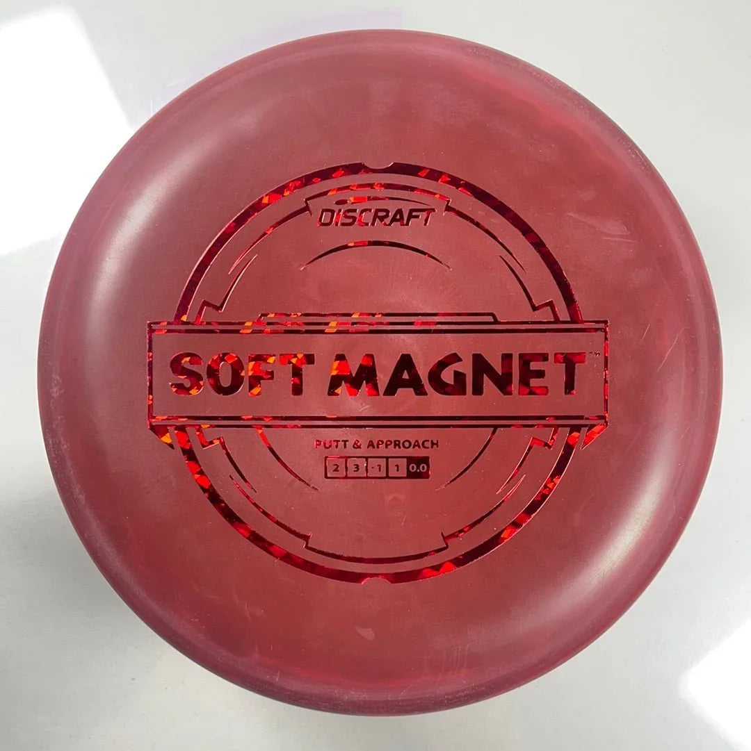 Discraft Magnet | Putter Line Soft | Red/Red 174g Disc Golf
