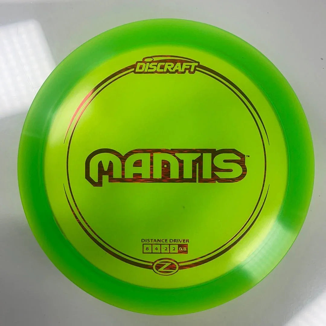 Discraft Mantis | Z Line | Green/Red 175g Disc Golf