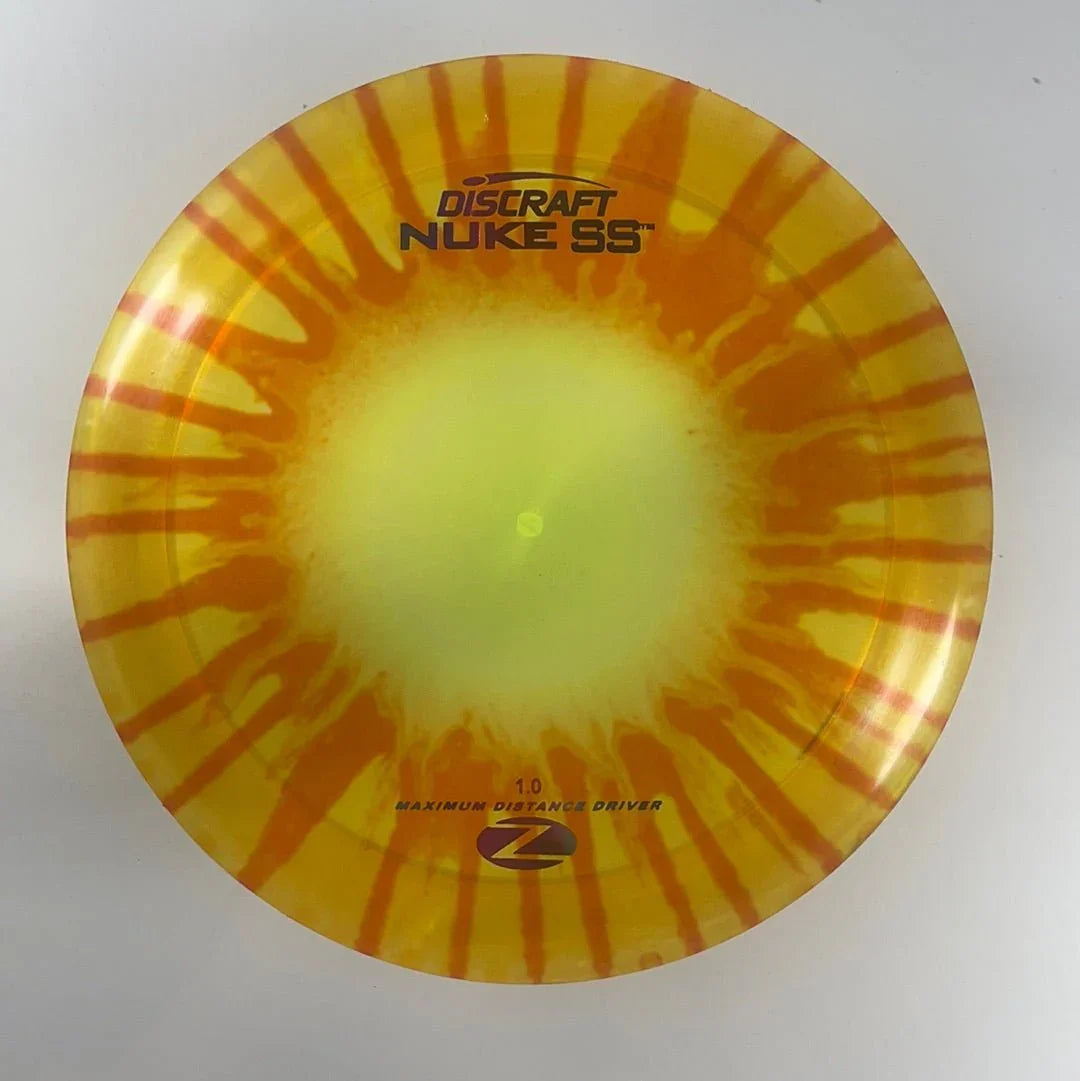 Discraft Nuke SS | Z Line Fly Dye | Yellow/Sunset 173g Disc Golf