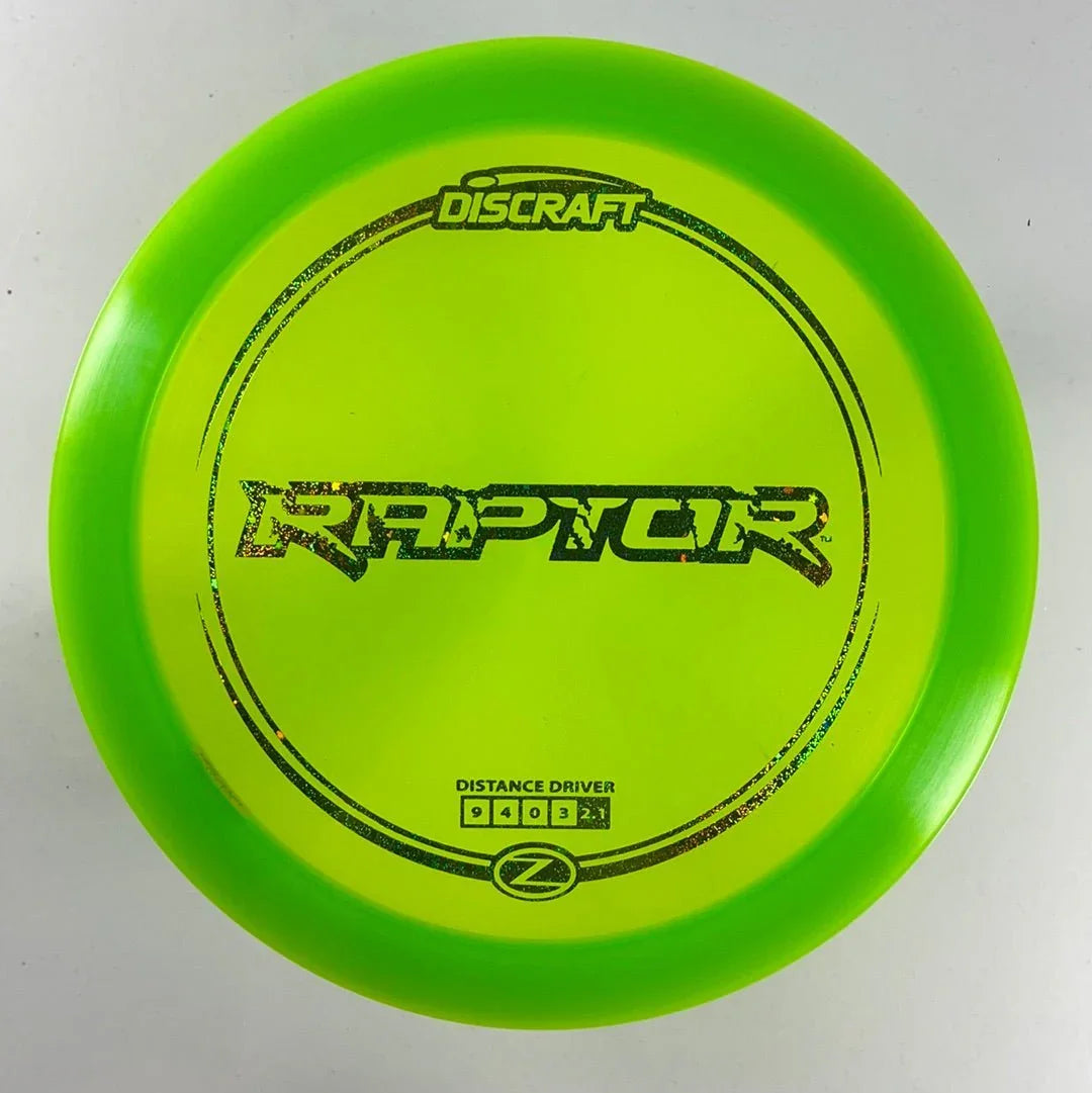 Discraft Raptor | Z Line | Green/Green 173g Disc Golf
