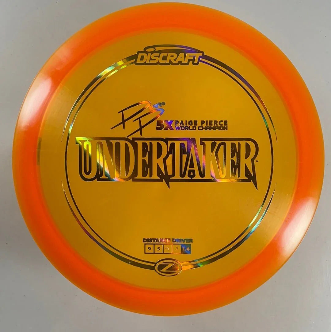 Discraft Undertaker | Z Line | Orange/Gold 173g (Paige Pierce) Disc Golf