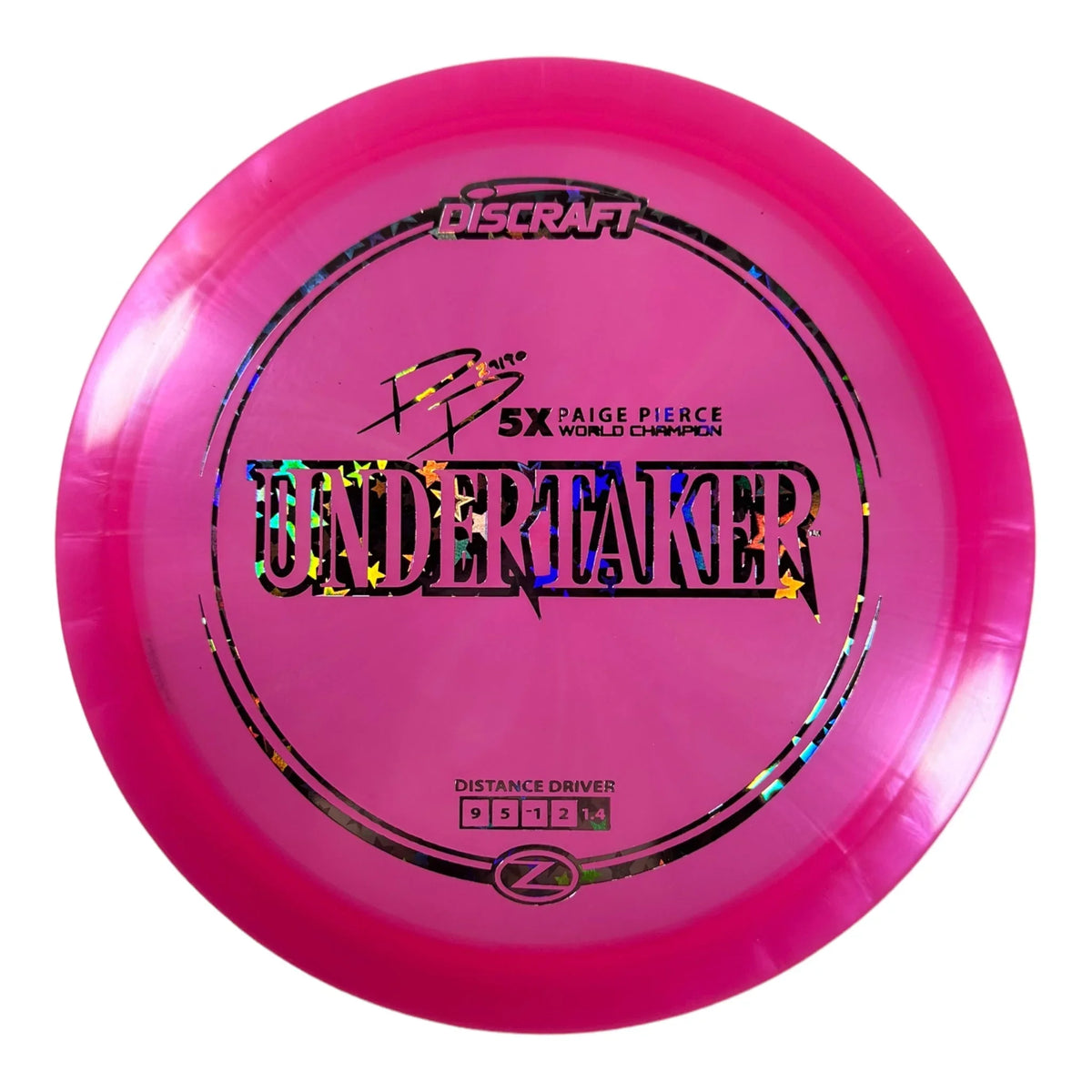 Discraft Undertaker | Z Line | Pink/Holo 170g (Paige Pierce) Disc Golf