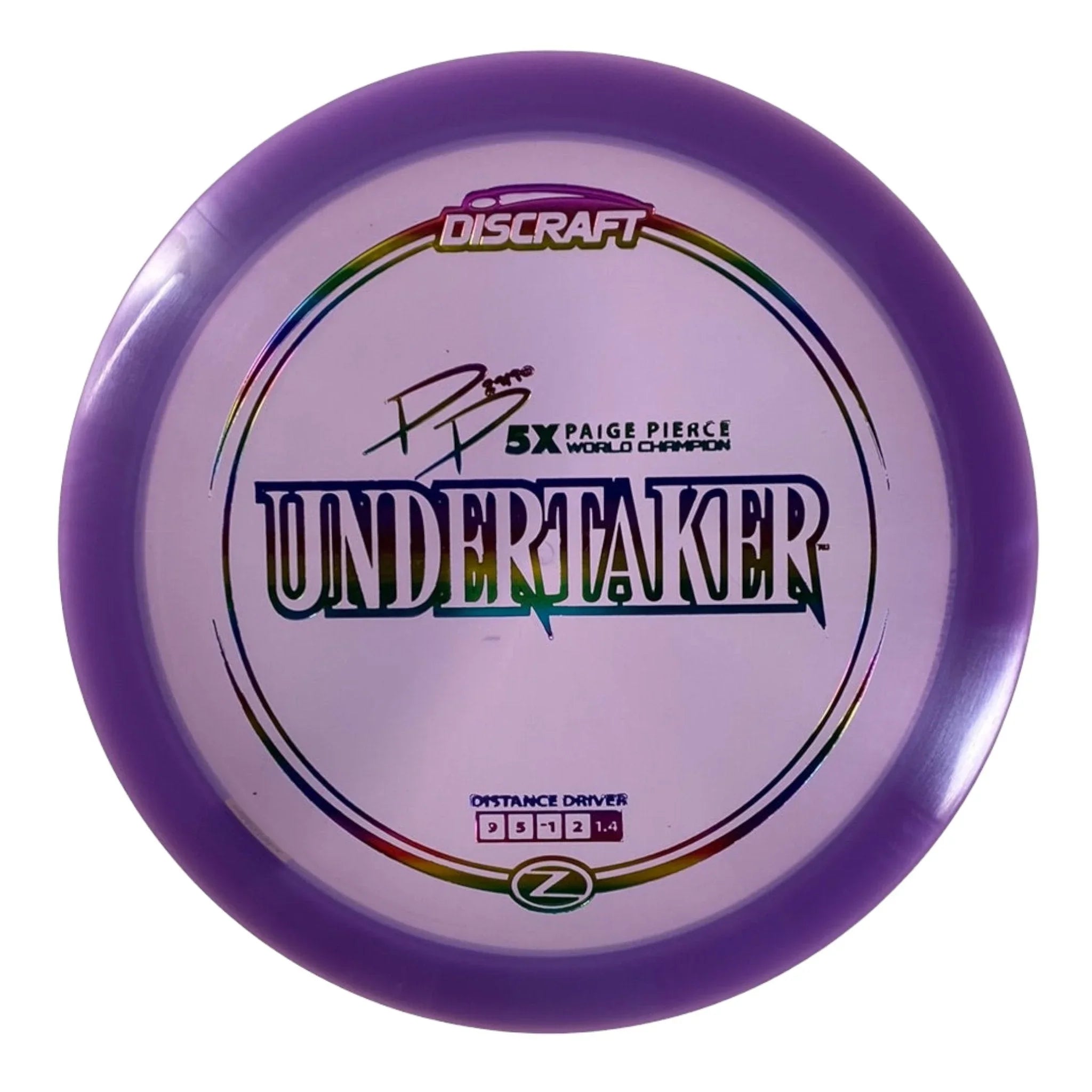 Discraft Undertaker | Z Line | Purple/Rainbow 174g (Paige Pierce) Disc Golf