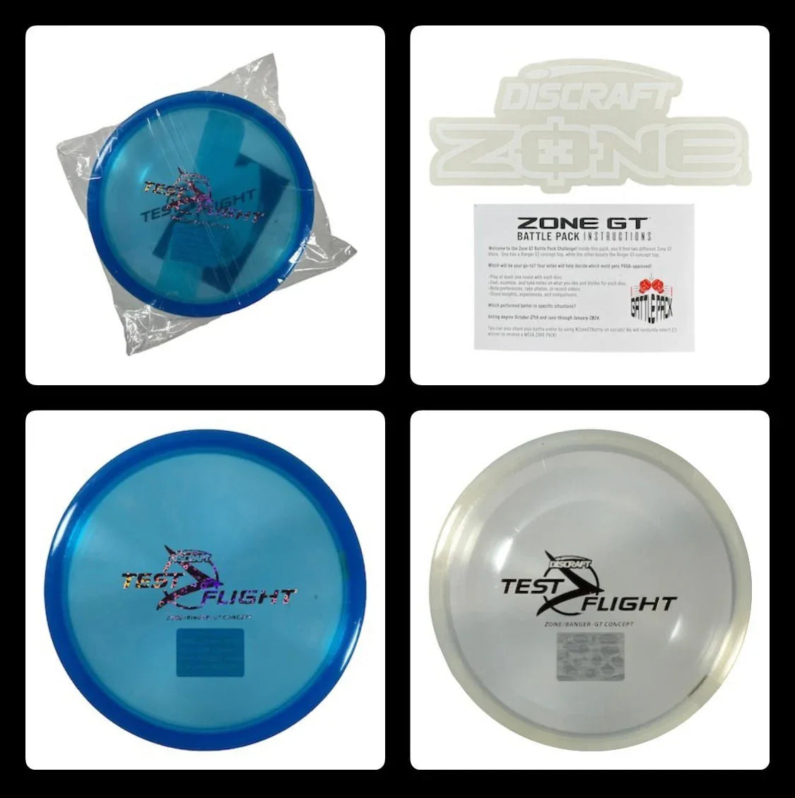 Discraft Zone GT Battle Pack | Blue (Ringer) / Clear (Banger) 170 - 174g Disc Golf