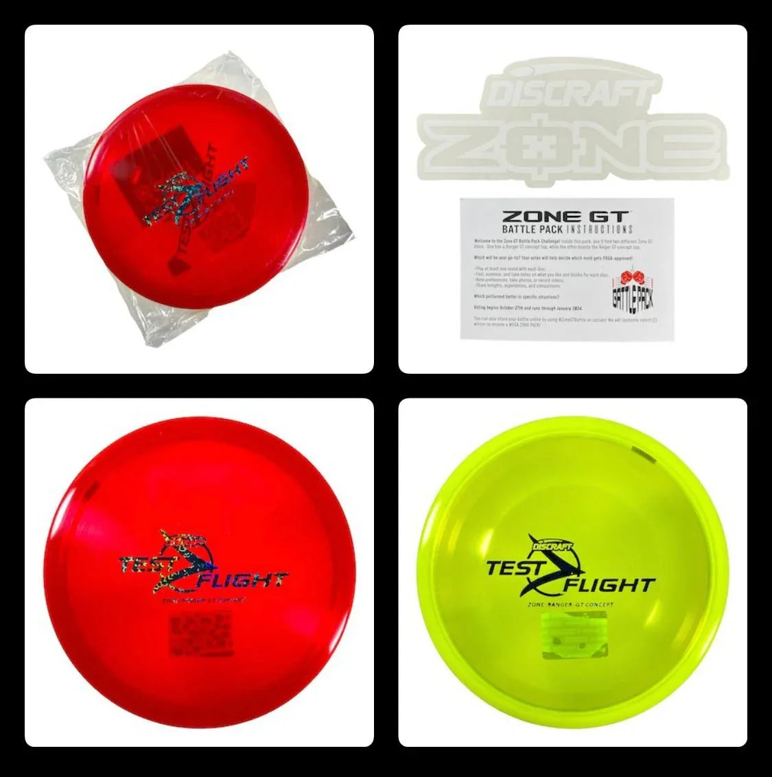 Discraft Zone GT Battle Pack | Red (Ringer) / Yellow (Banger) 170 - 174g Disc Golf