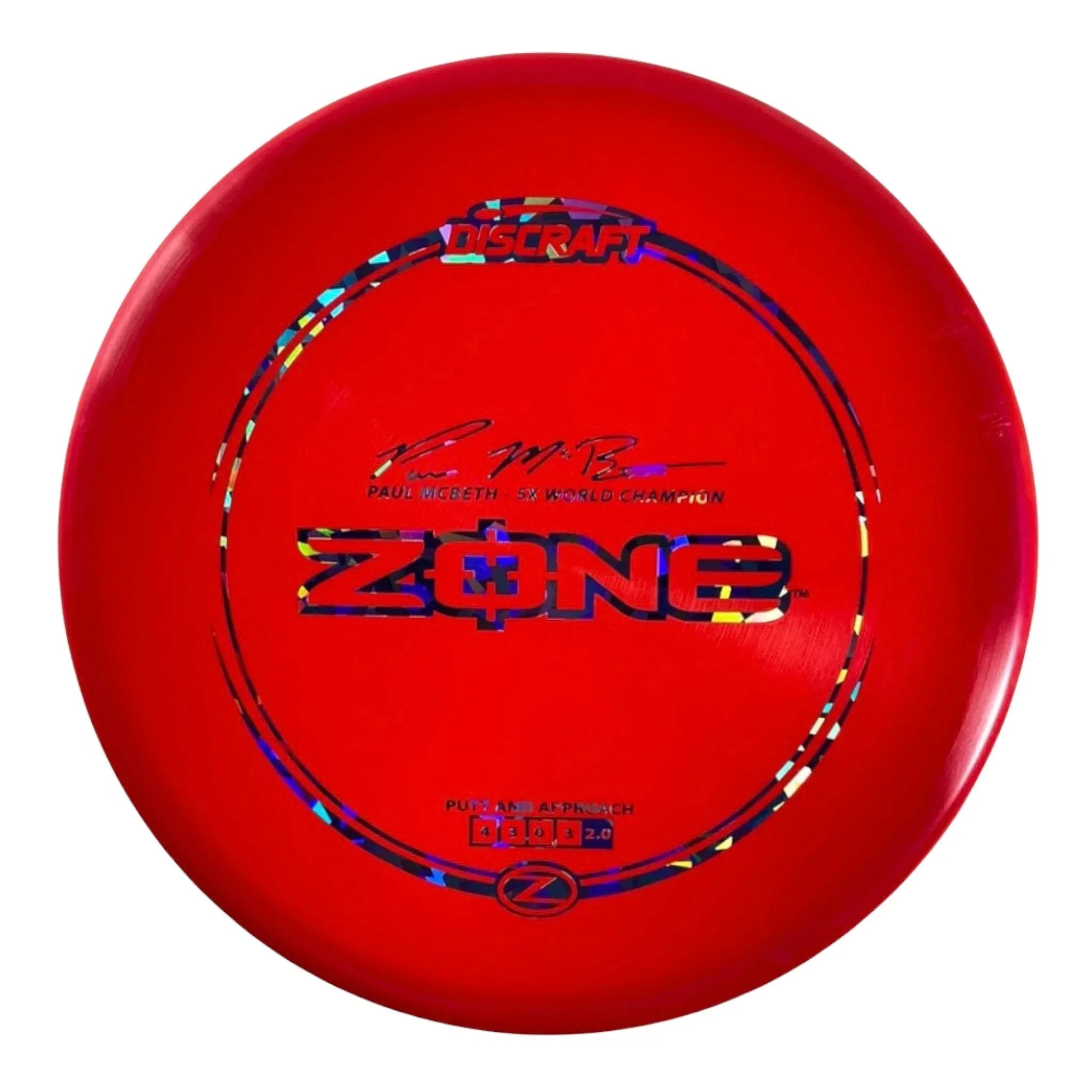 Discraft Zone | Z Line | Red/Blue 174g (Paul McBeth) Disc Golf