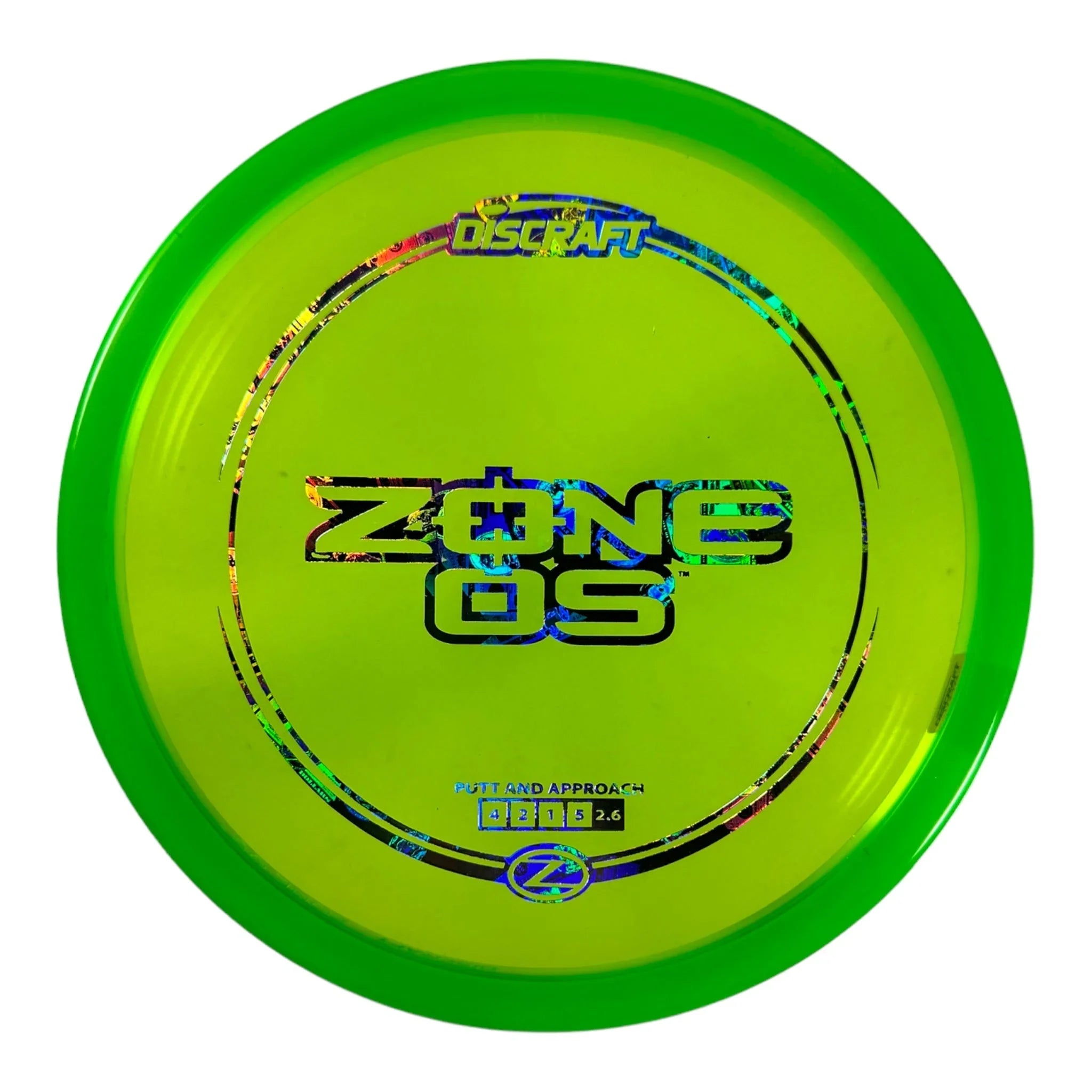 Discraft Zone OS | Z Line | Green/Holo 173g Disc Golf