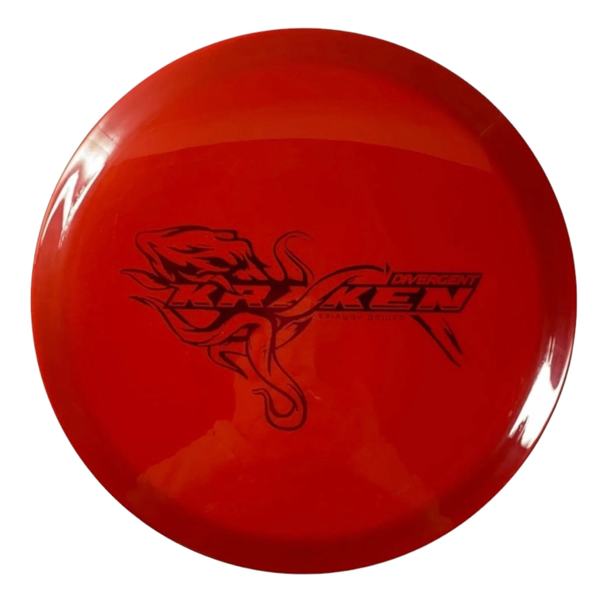 Divergent Discs Kraken | Max Grip | Red/Red 169g Disc Golf