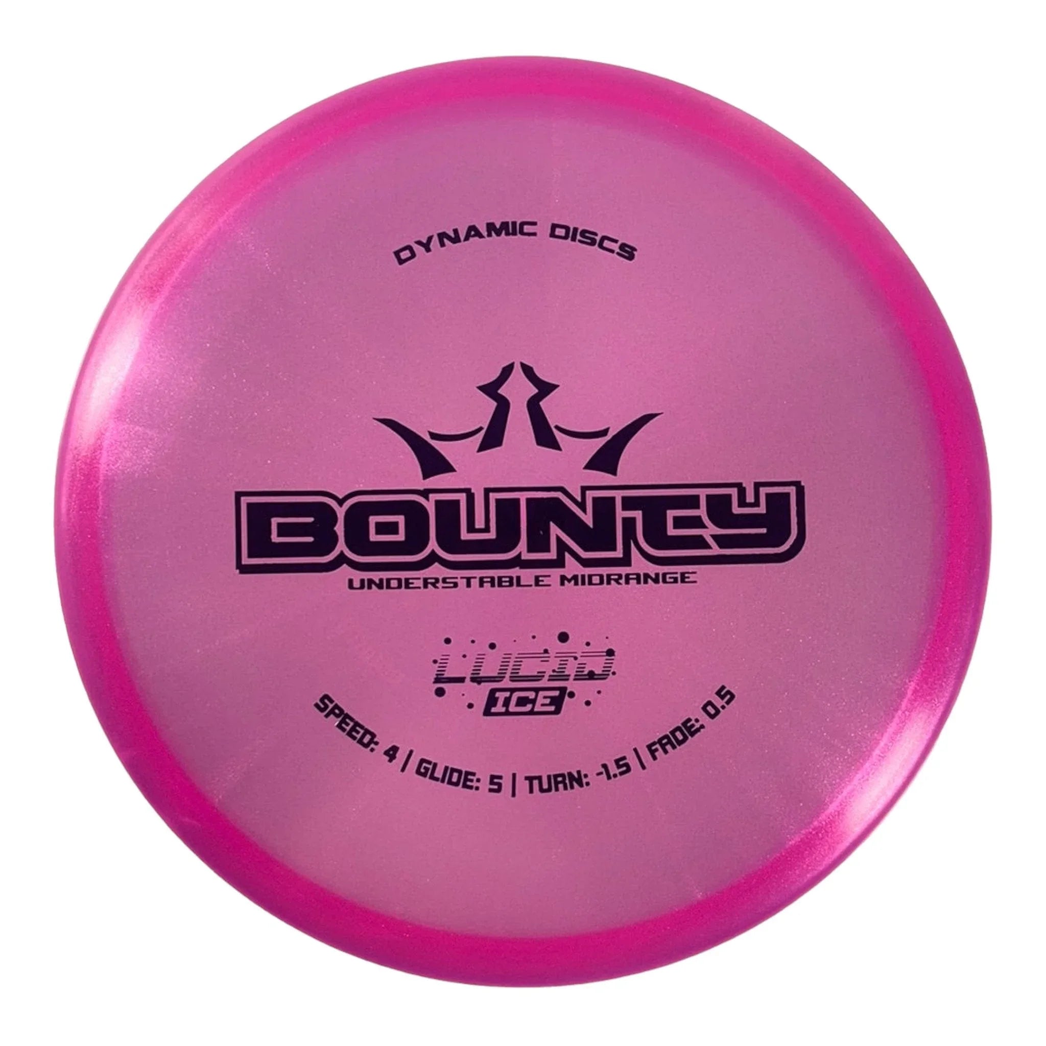 Dynamic Discs Bounty | Lucid - Ice Glimmer | Pink/Purple 172g Disc Golf