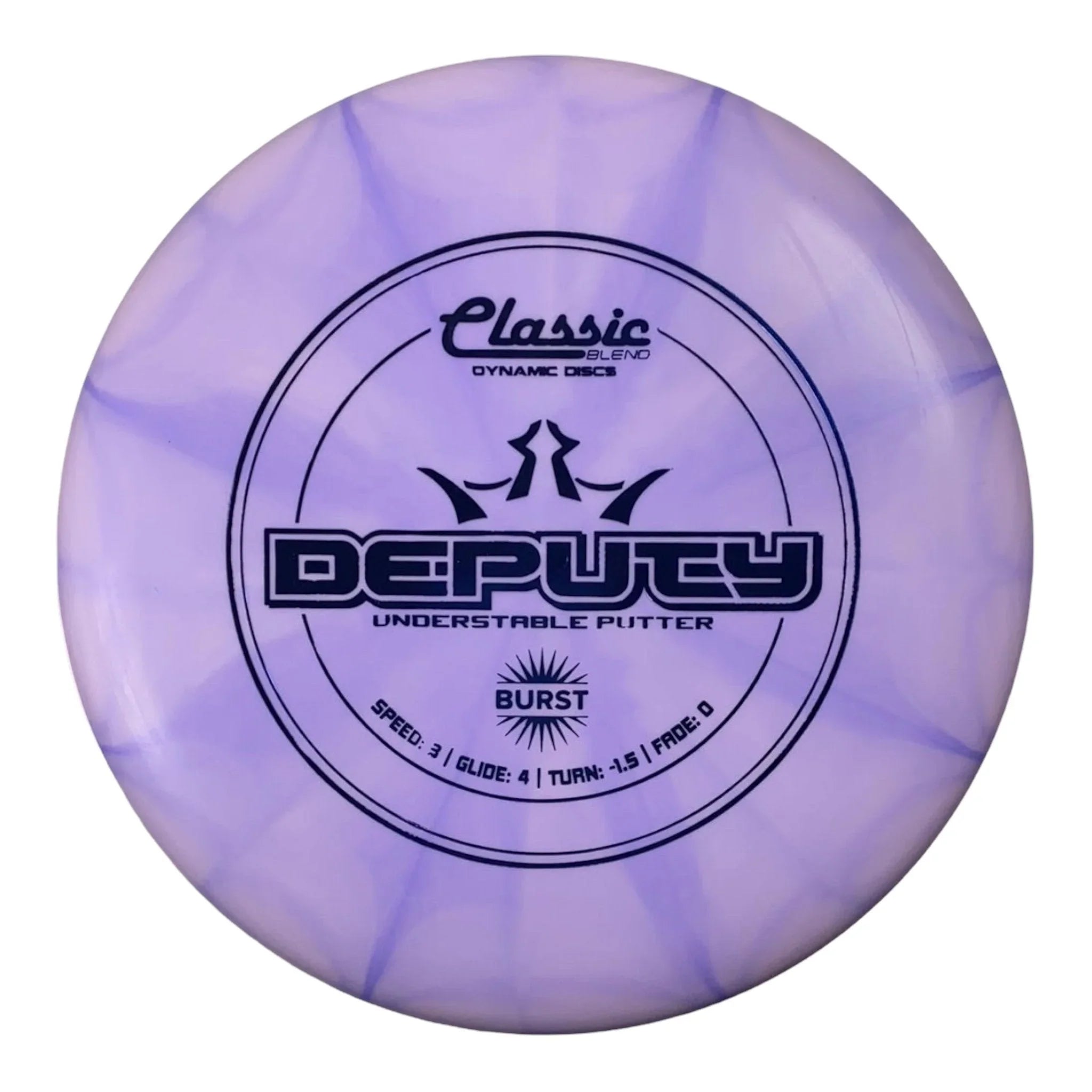 Dynamic Discs Deputy | Classic Blend Burst | Purple/Blue 173g Disc Golf