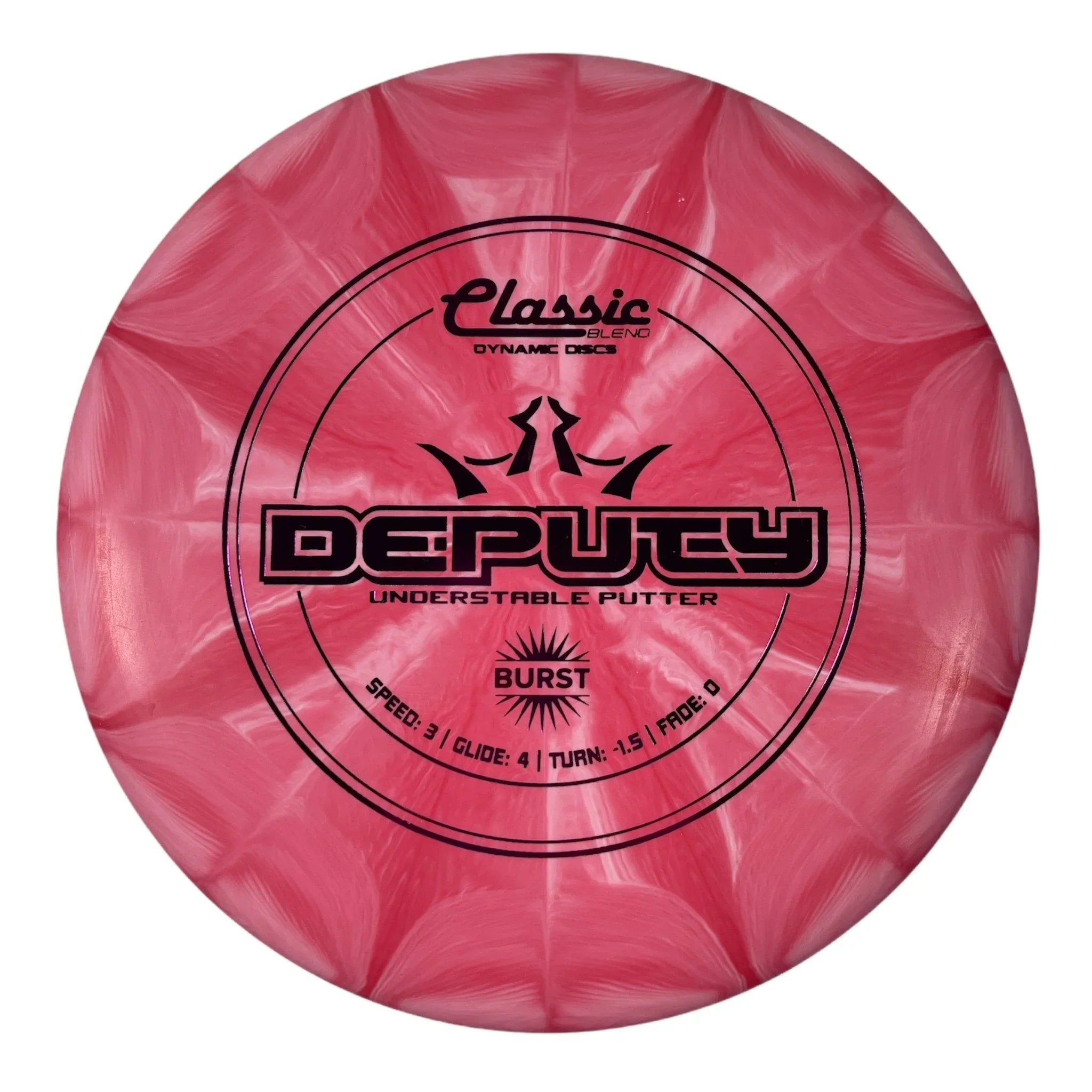 Dynamic Discs Deputy | Classic Blend Burst | Red/Pink 174g Disc Golf