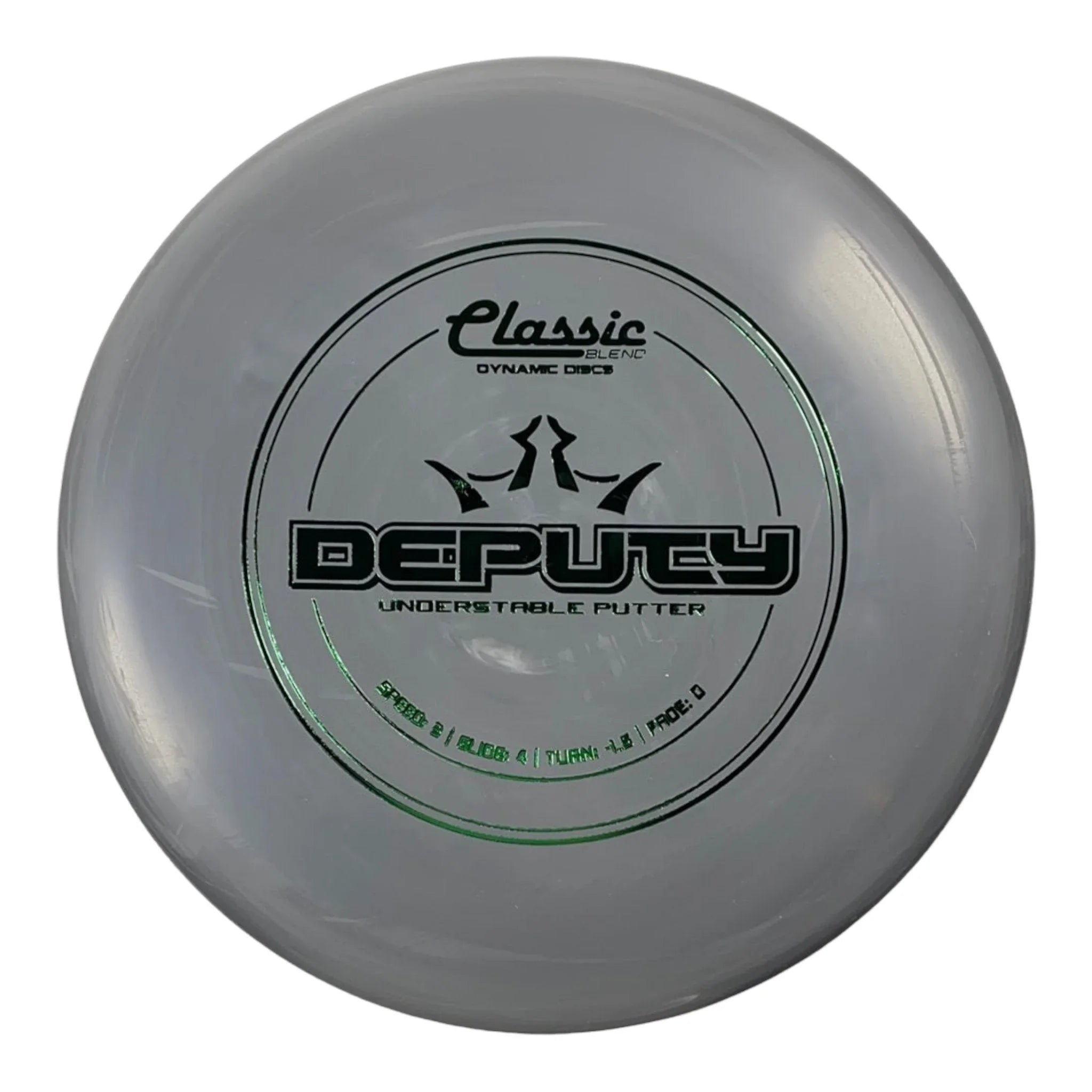 Dynamic Discs Deputy | Classic Blend | Grey/Green 174g Disc Golf