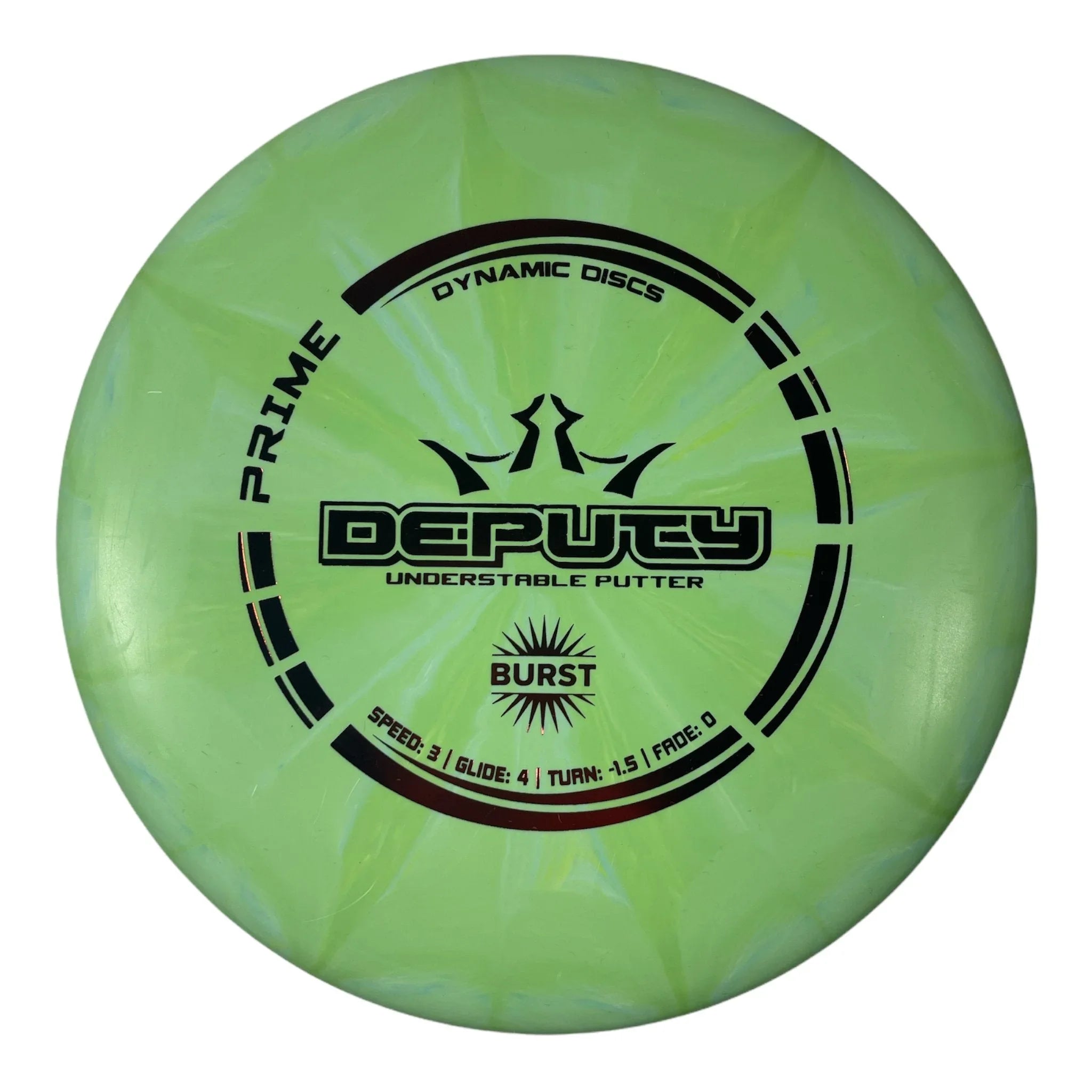 Dynamic Discs Deputy | Prime Burst | Green/Red 173 - 174g Disc Golf