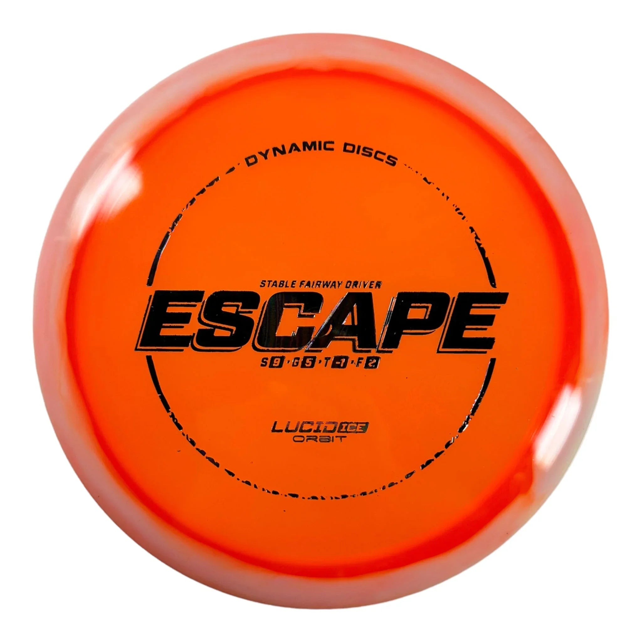 Dynamic Discs Escape | Lucid - Ice Orbit | Orange/Oilslick 174g Disc Golf