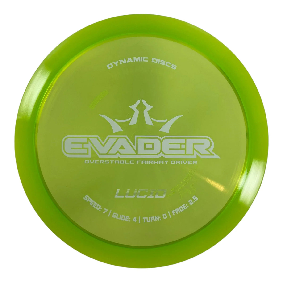 Dynamic Discs Evader | Lucid | Green/White 171g Disc Golf