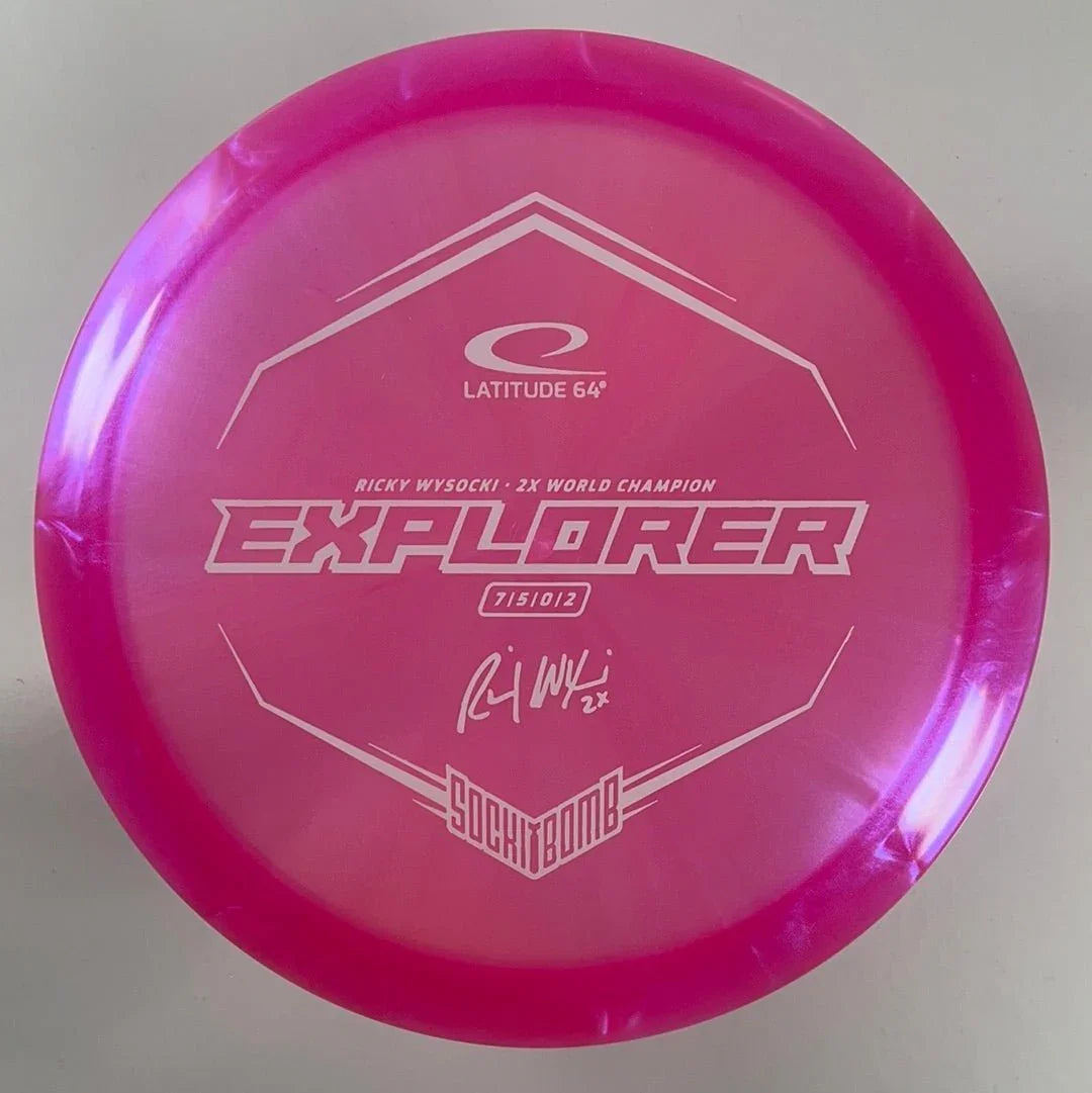 Dynamic Discs Explorer | Lucid - X Chameleon | Pink/White 171g Disc Golf