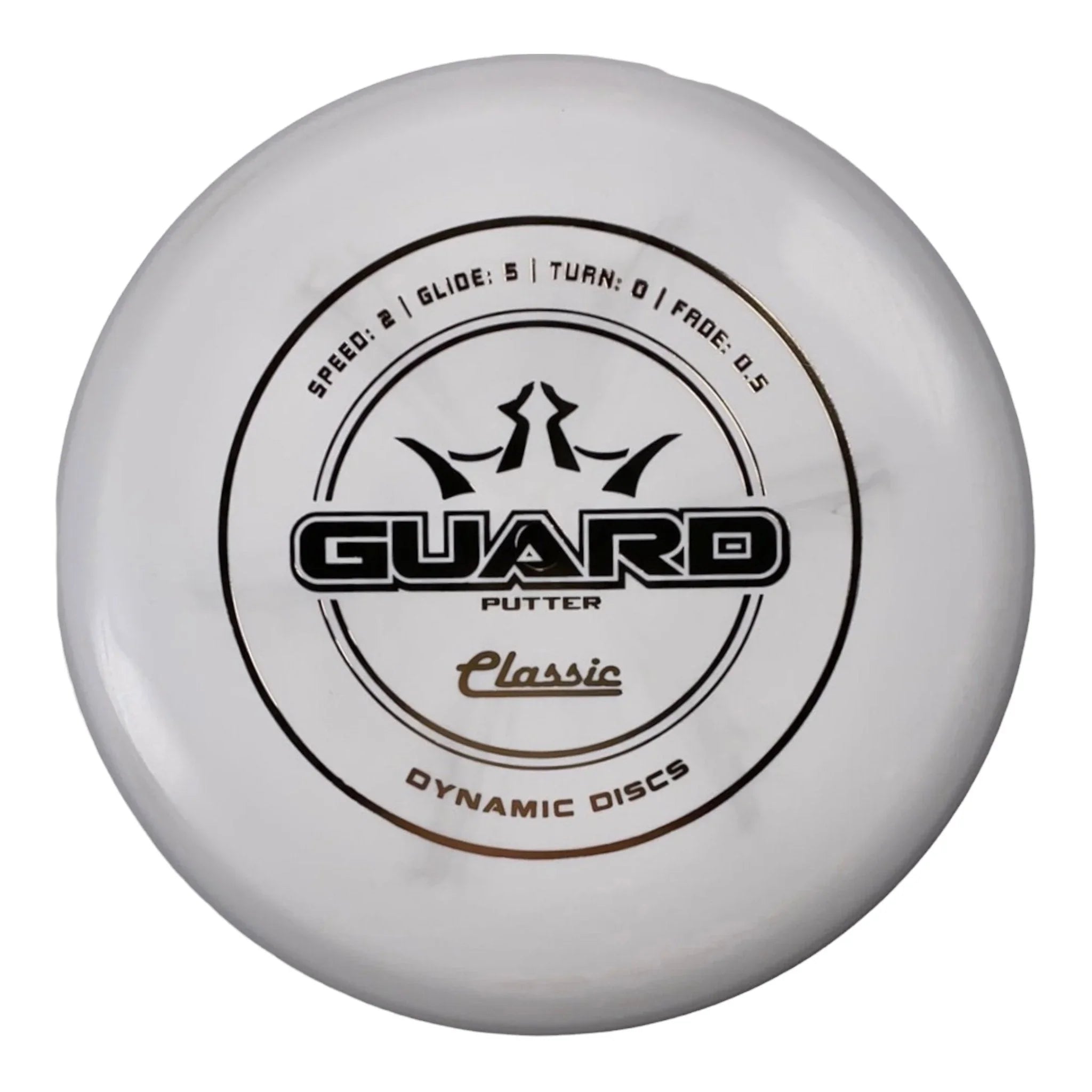 Dynamic Discs Guard | Classic | White/Gold 173 - 174g Disc Golf