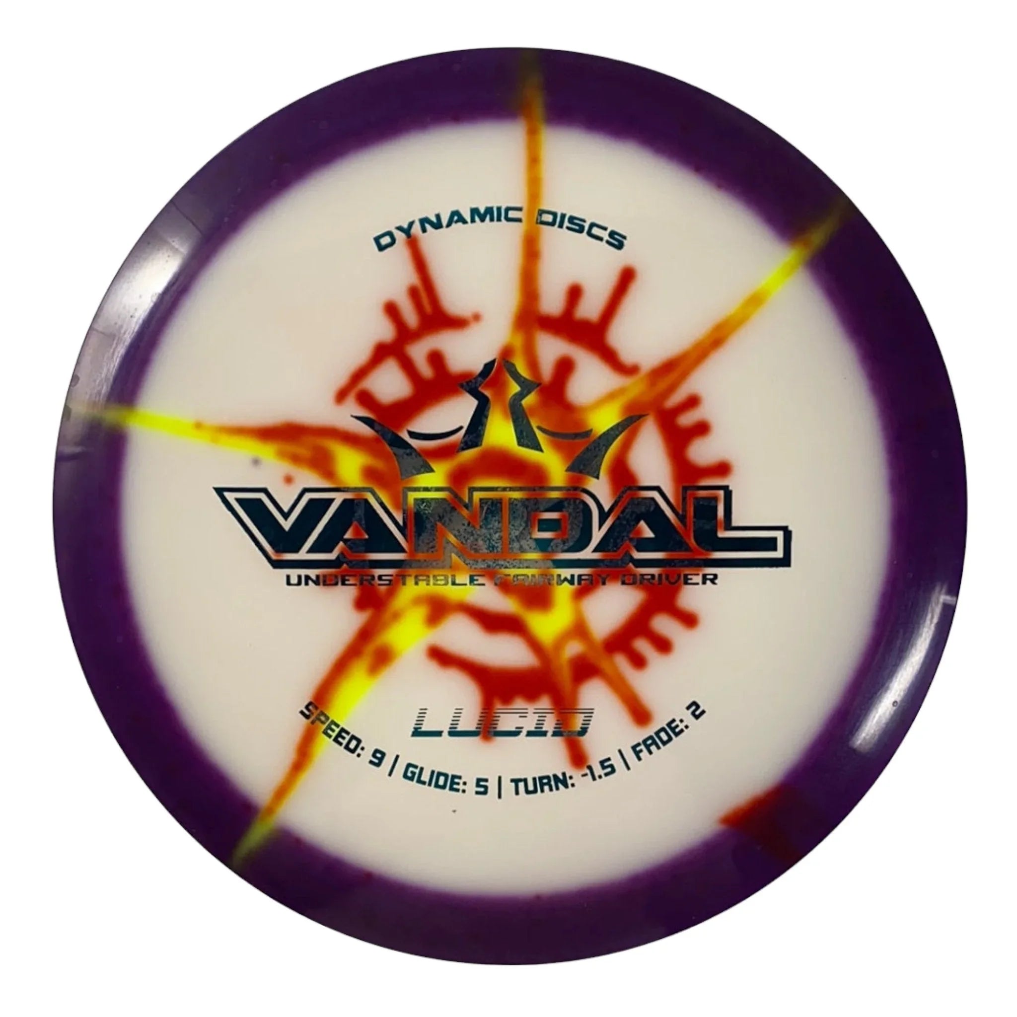 Dynamic Discs Vandal | Lucid | Purple/Dye 176g Disc Golf