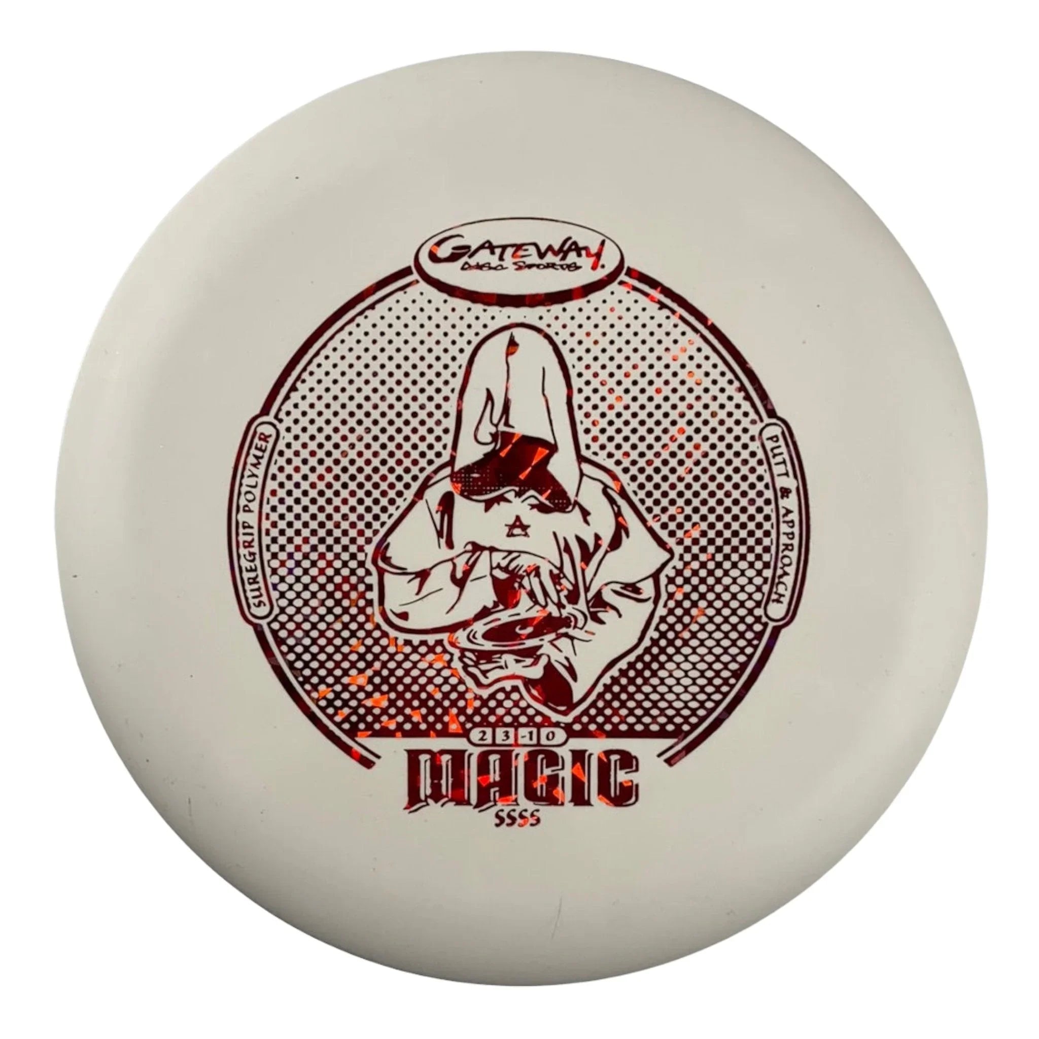 Gateway Disc Sports Magic | Super Stupid Silly Soft (SSSS) | White/Red 161 - 168g Disc Golf