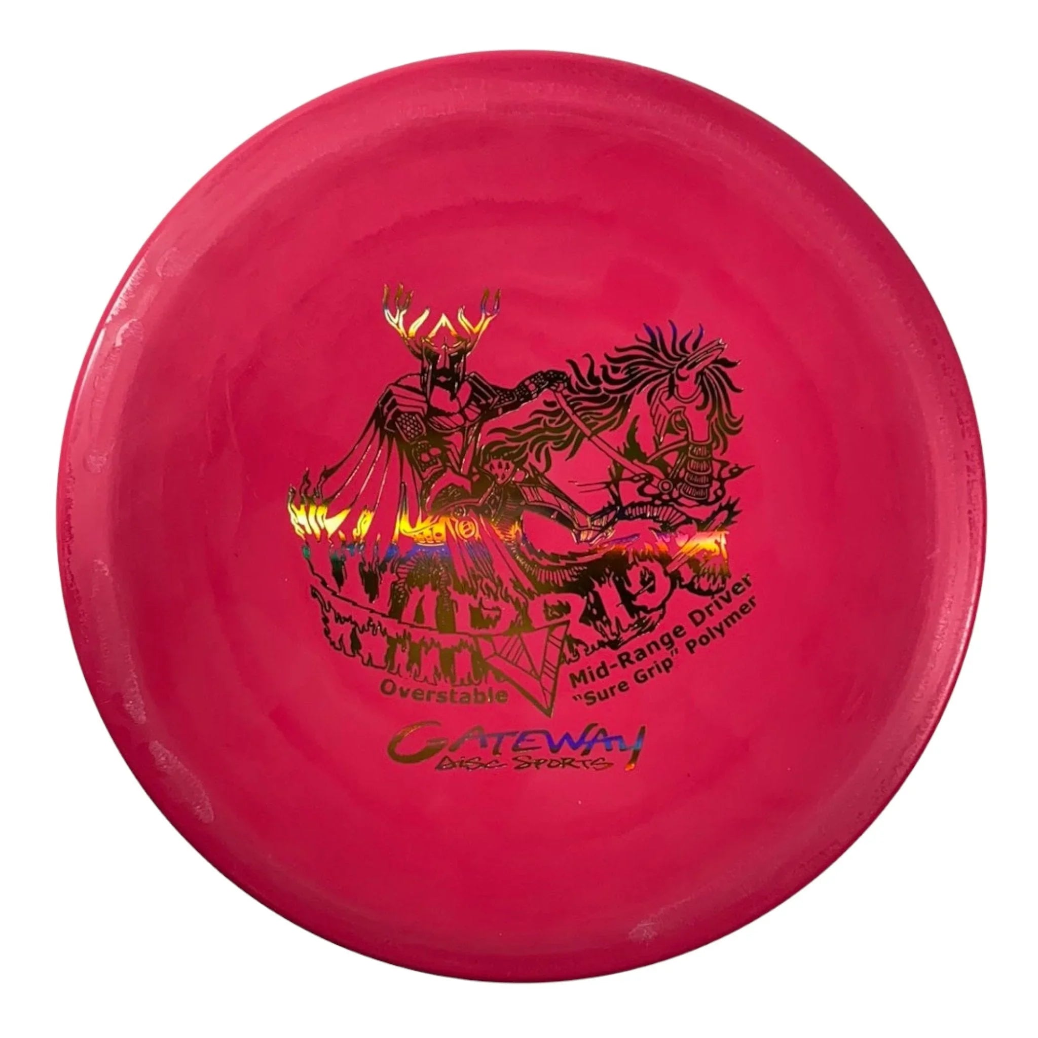 Gateway Disc Sports Warrior | Suregrip | Pink/Gold 176g Disc Golf