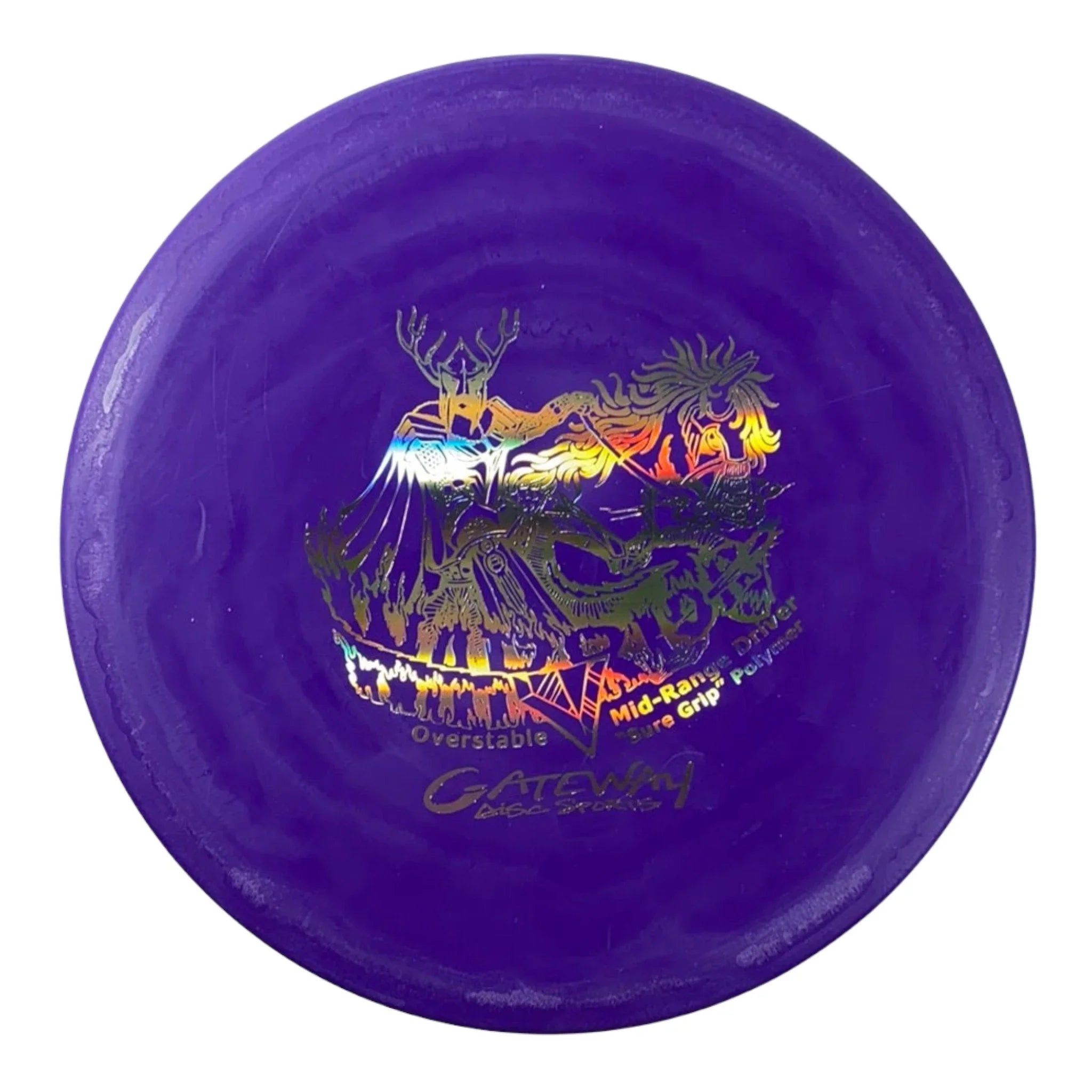 Gateway Disc Sports Warrior | Suregrip | Purple/Holo 173g Disc Golf