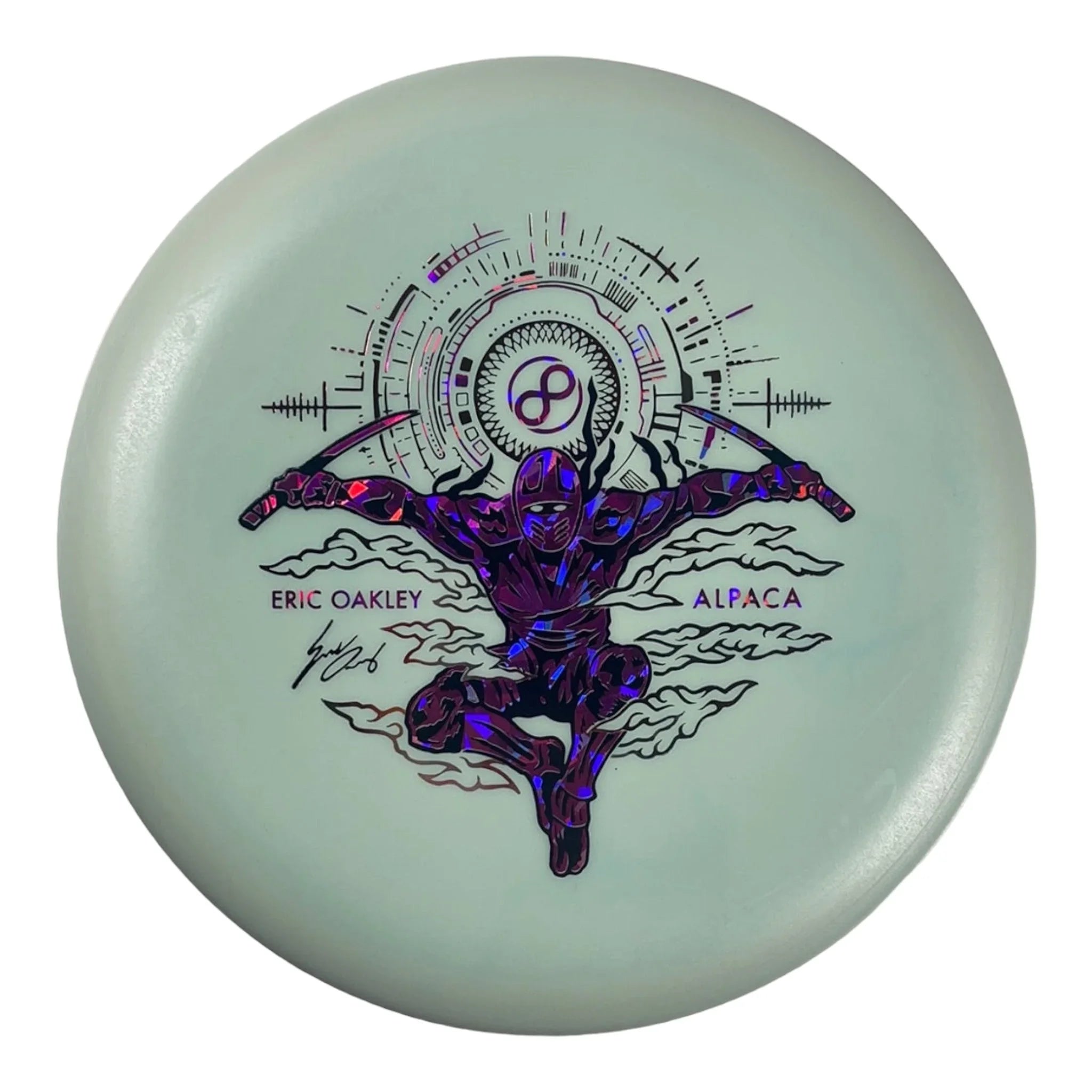 Infinite Discs Alpaca | P - Blend Glow | Blue/Pink 167g (Eric Oakley) Disc Golf