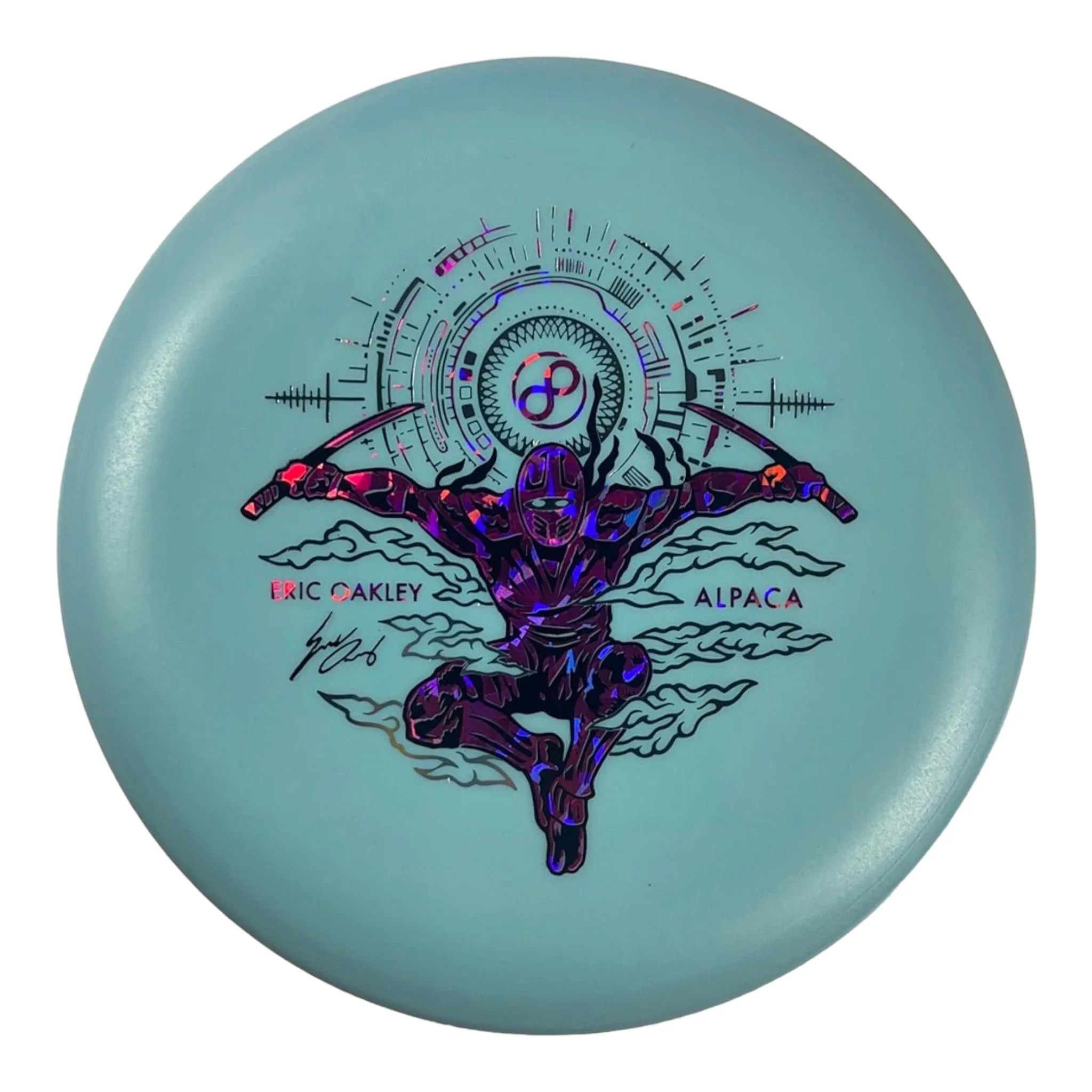 Infinite Discs Alpaca | P - Blend Glow | Blue/Pink 171g (Eric Oakley) Disc Golf