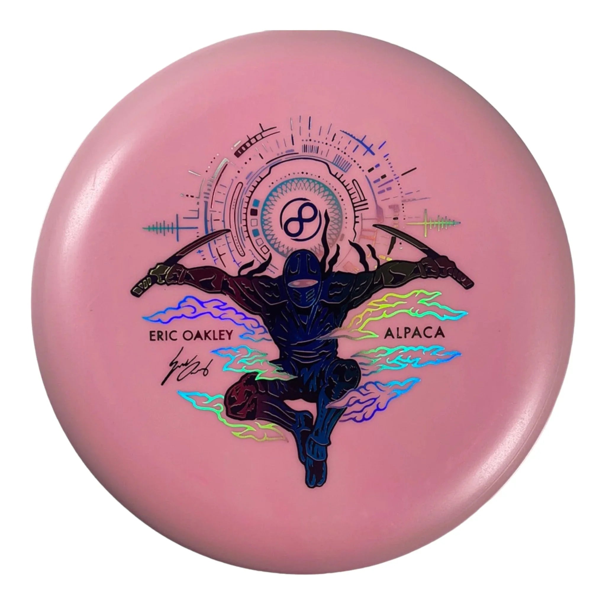 Infinite Discs Alpaca | P - Blend Glow | Pink/Rainbow 168g (Eric Oakley) Disc Golf