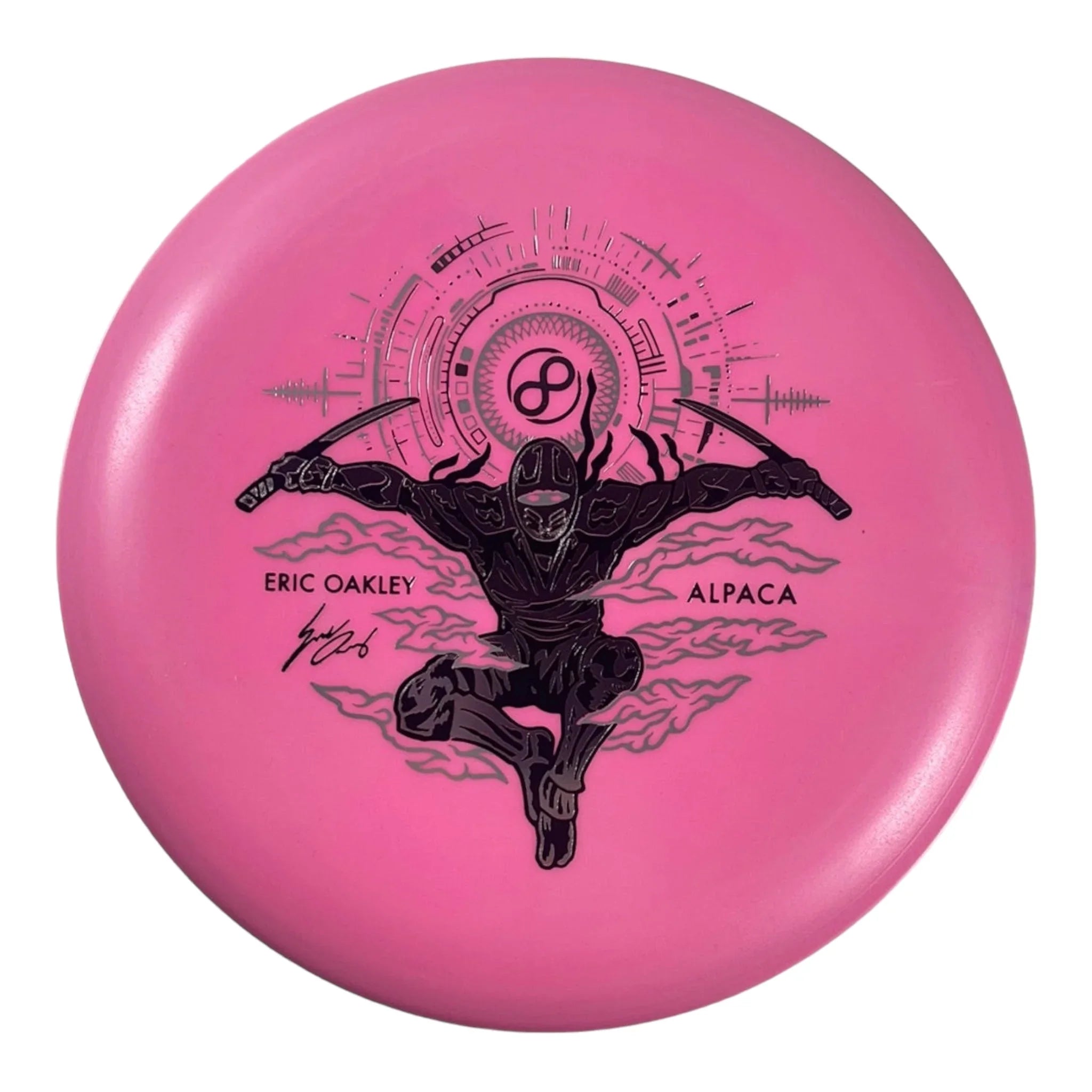Infinite Discs Alpaca | P - Blend Glow | Pink/Silver 175g (Eric Oakley) Disc Golf